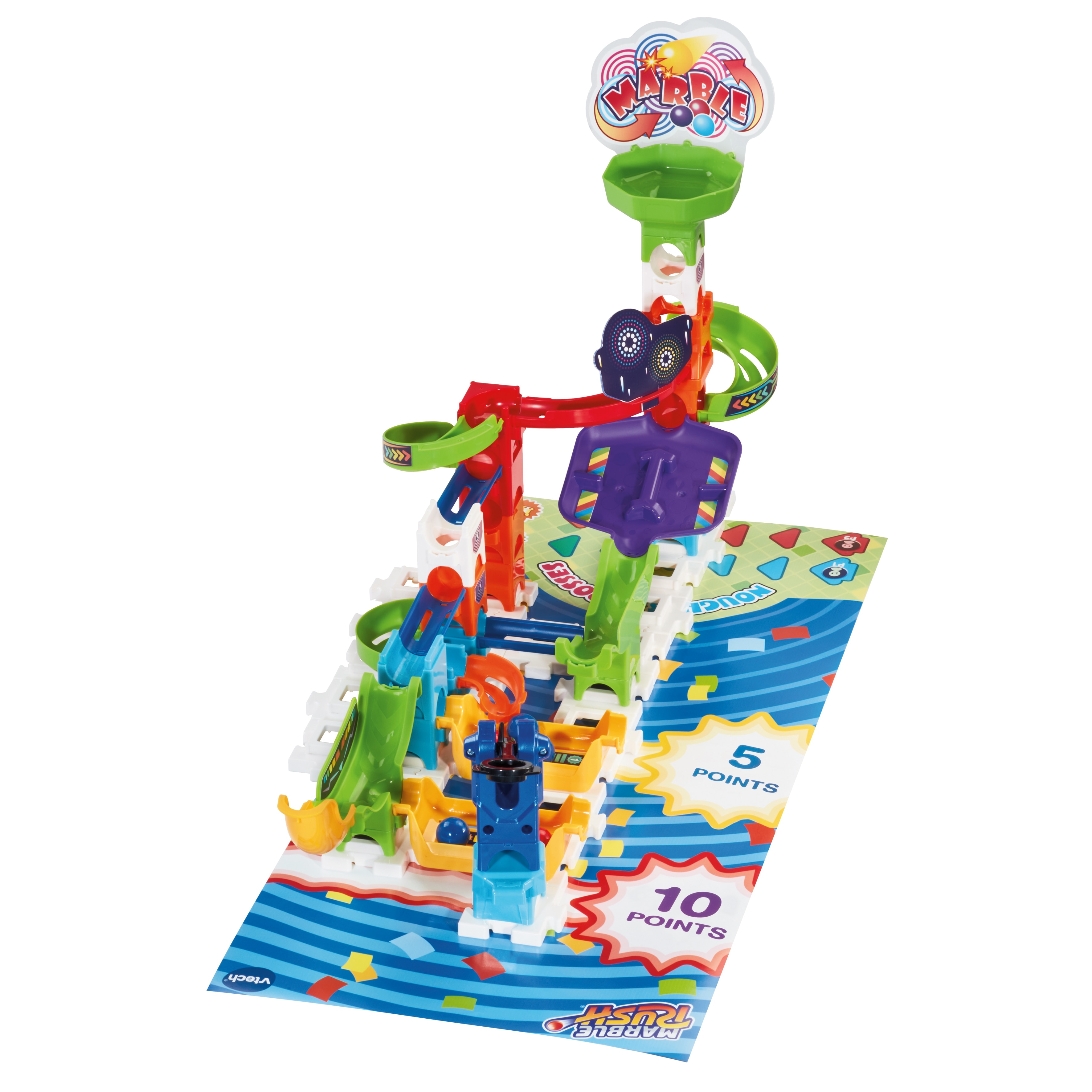 Juego de mesa Marble Rush Circuito de canicas interactivo Vtech 5