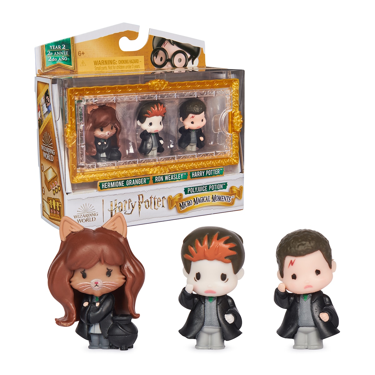 Wizarding World - Pack minifiguras Harry, Ron y Hedwig Wizarding World