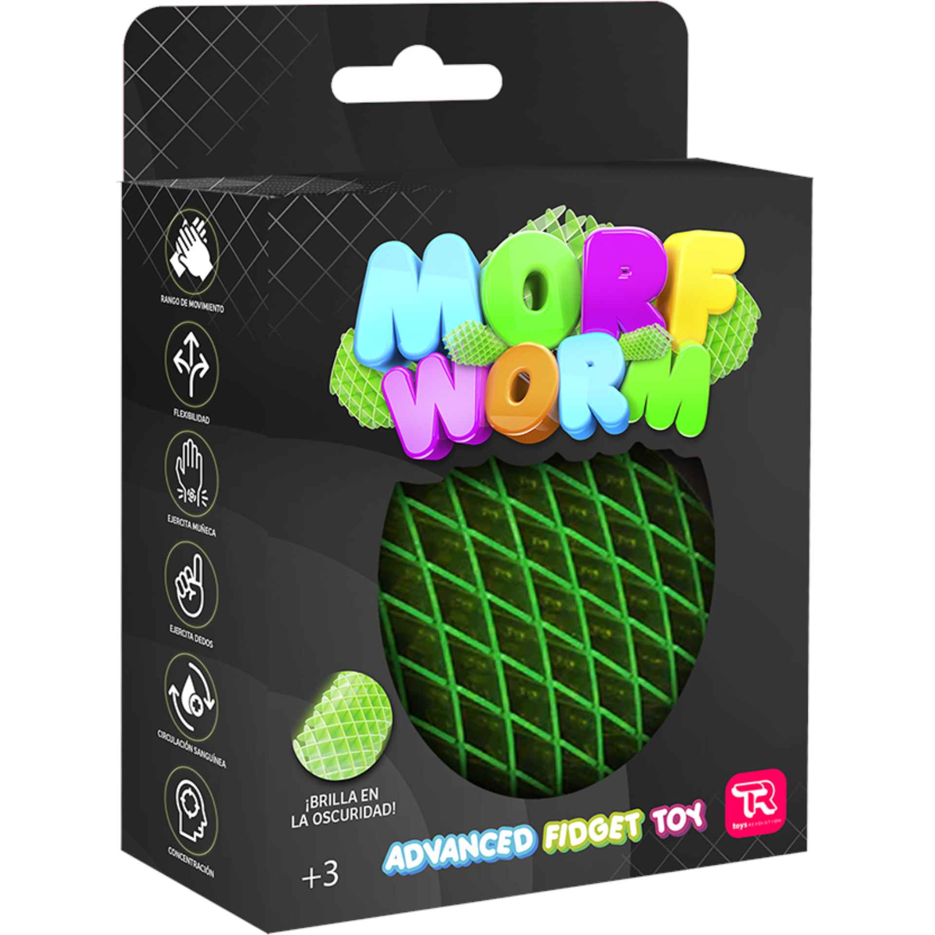 Juguete sensorial antiestrés Morf Worm Classic Revolution modelos surtidos 2