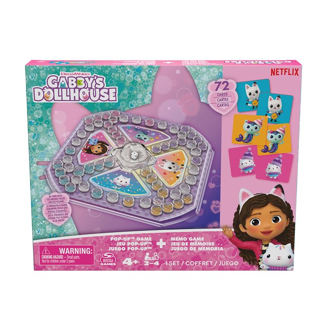 Imagen 0 de Juego Pop Up y Memory La casa de Muñecas de Gabby's Dollhouse Spin Master