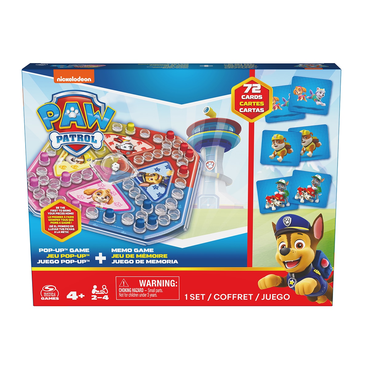 Spin Master - Juego Pop Up y Memory Patrulla Canina Spin Master.