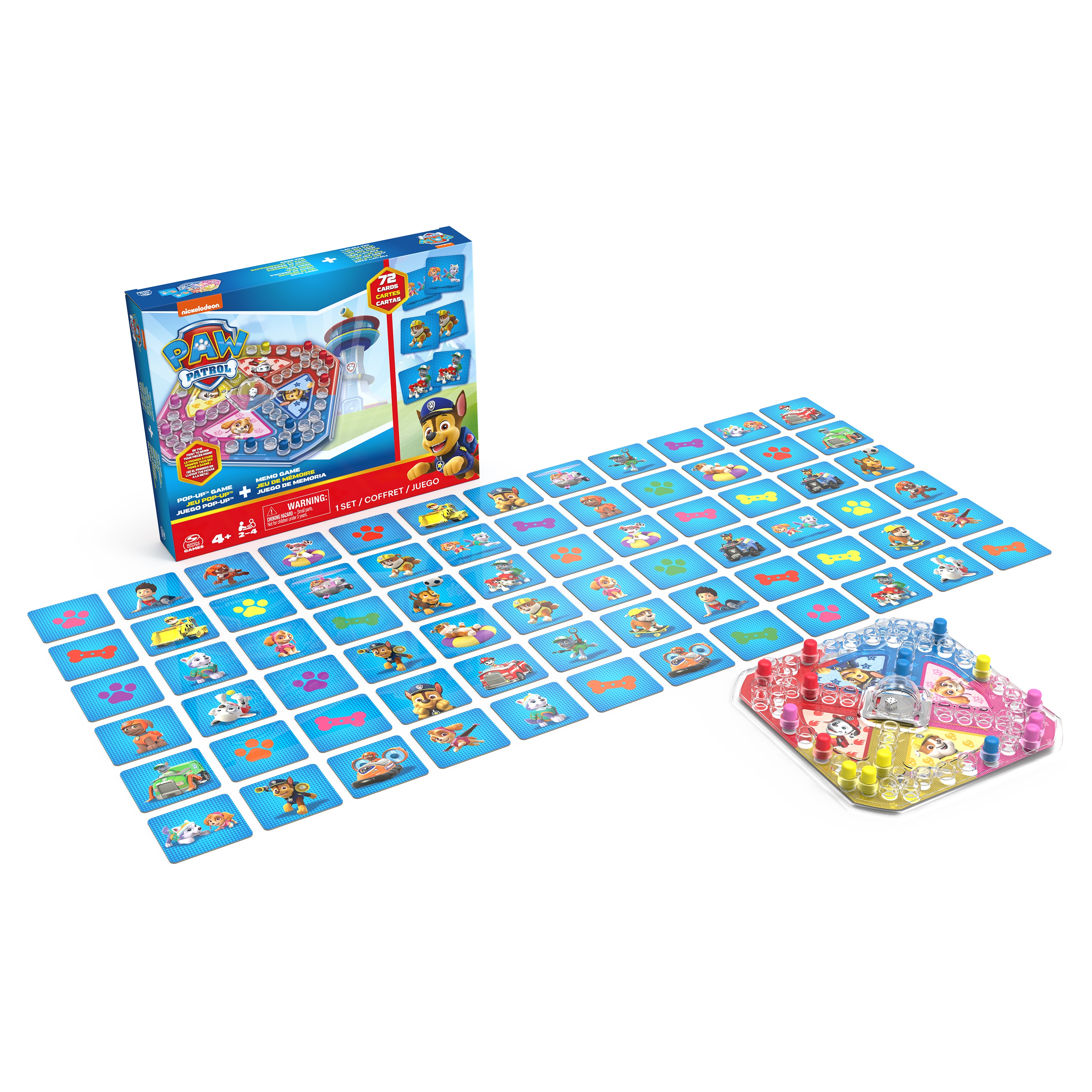 Juego Pop Up y Memory Patrulla Canina Spin Master 2