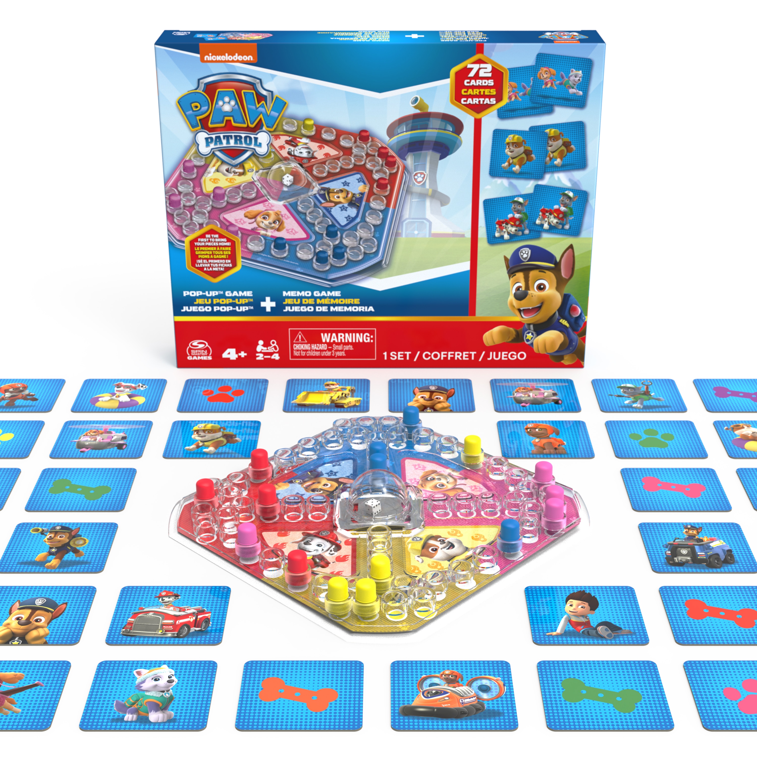Juego Pop Up y Memory Patrulla Canina Spin Master 3