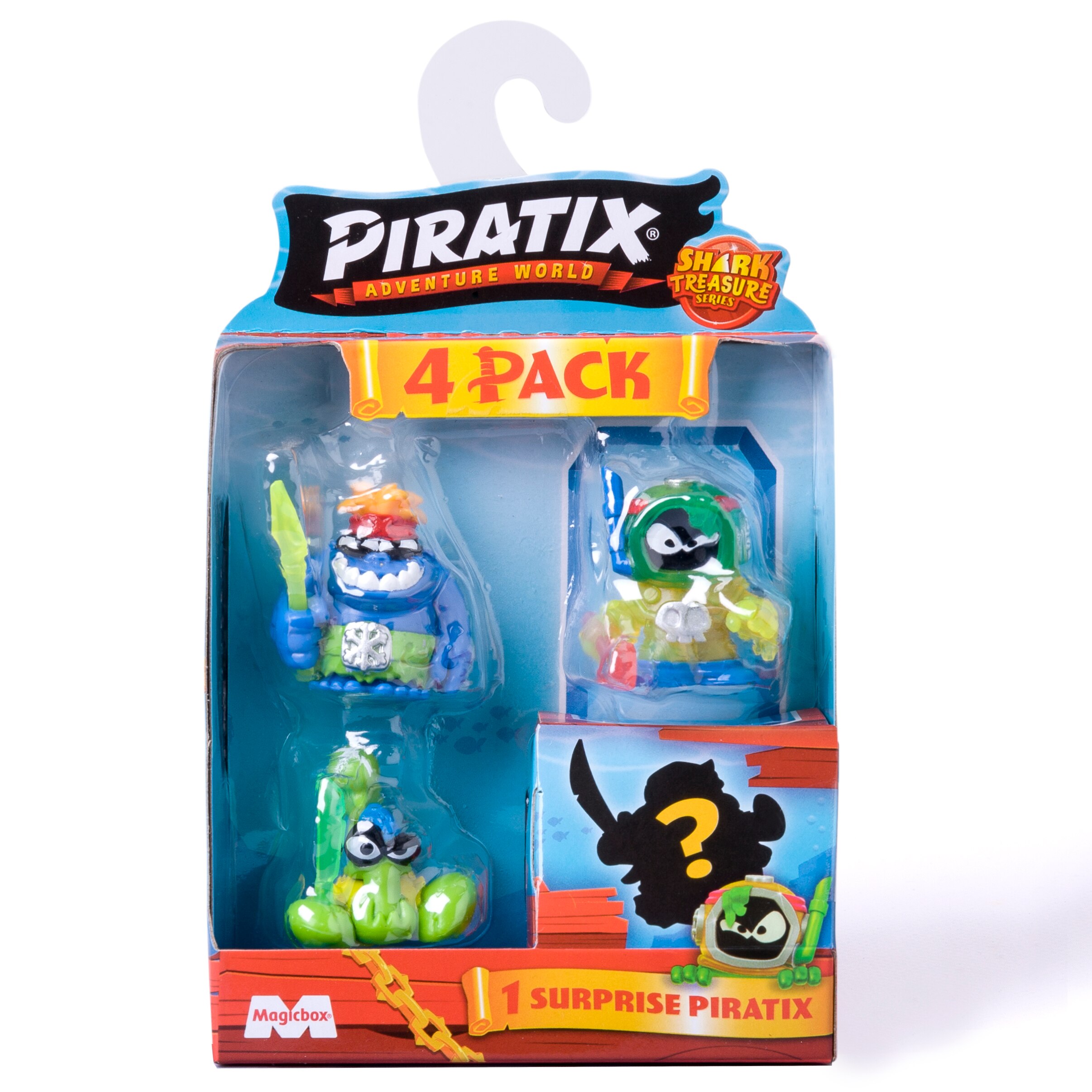 Shark Treasure Four Pack Piratix modelos surtidos 3