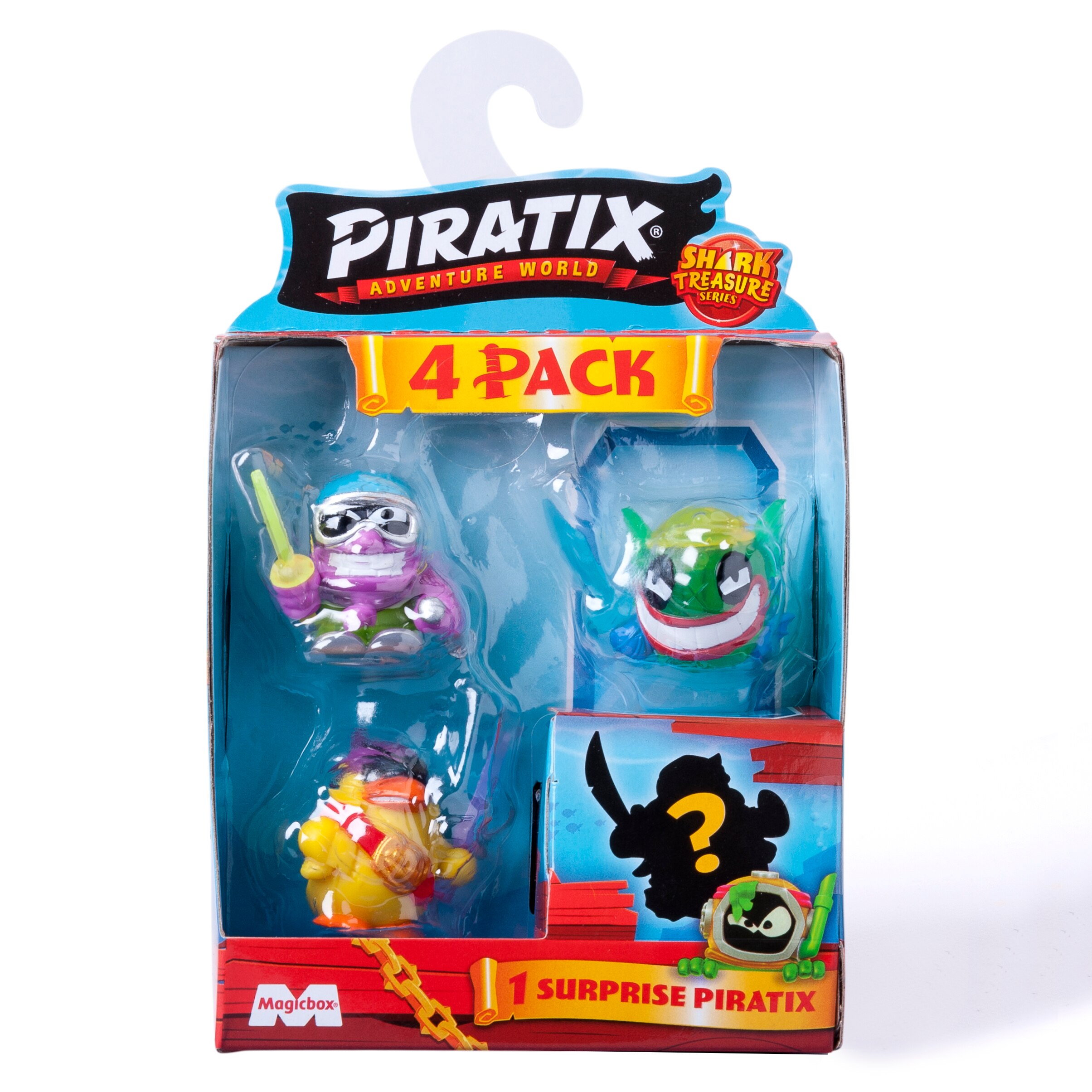 Shark Treasure Four Pack Piratix modelos surtidos 4