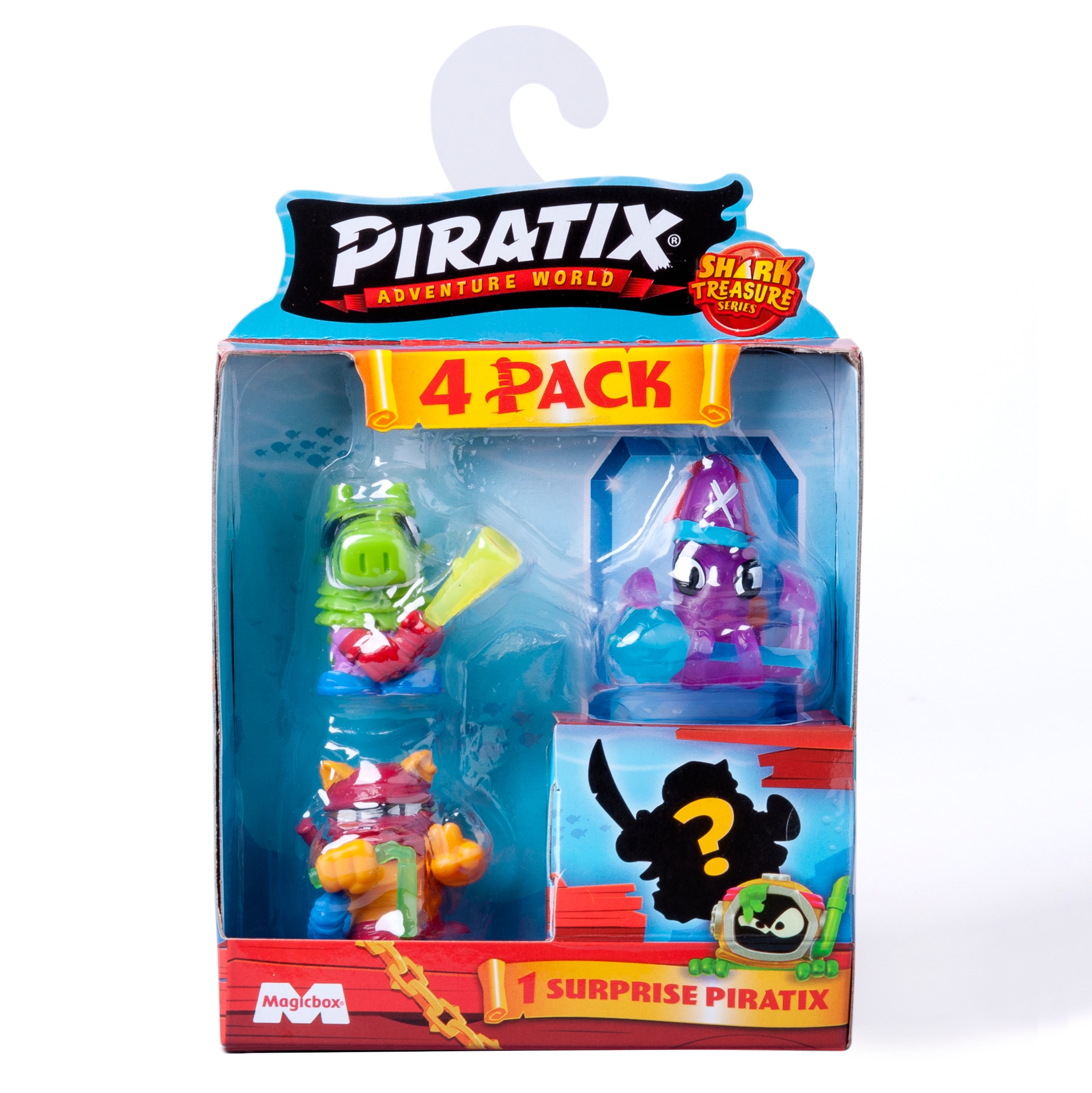 Shark Treasure Four Pack Piratix modelos surtidos 7