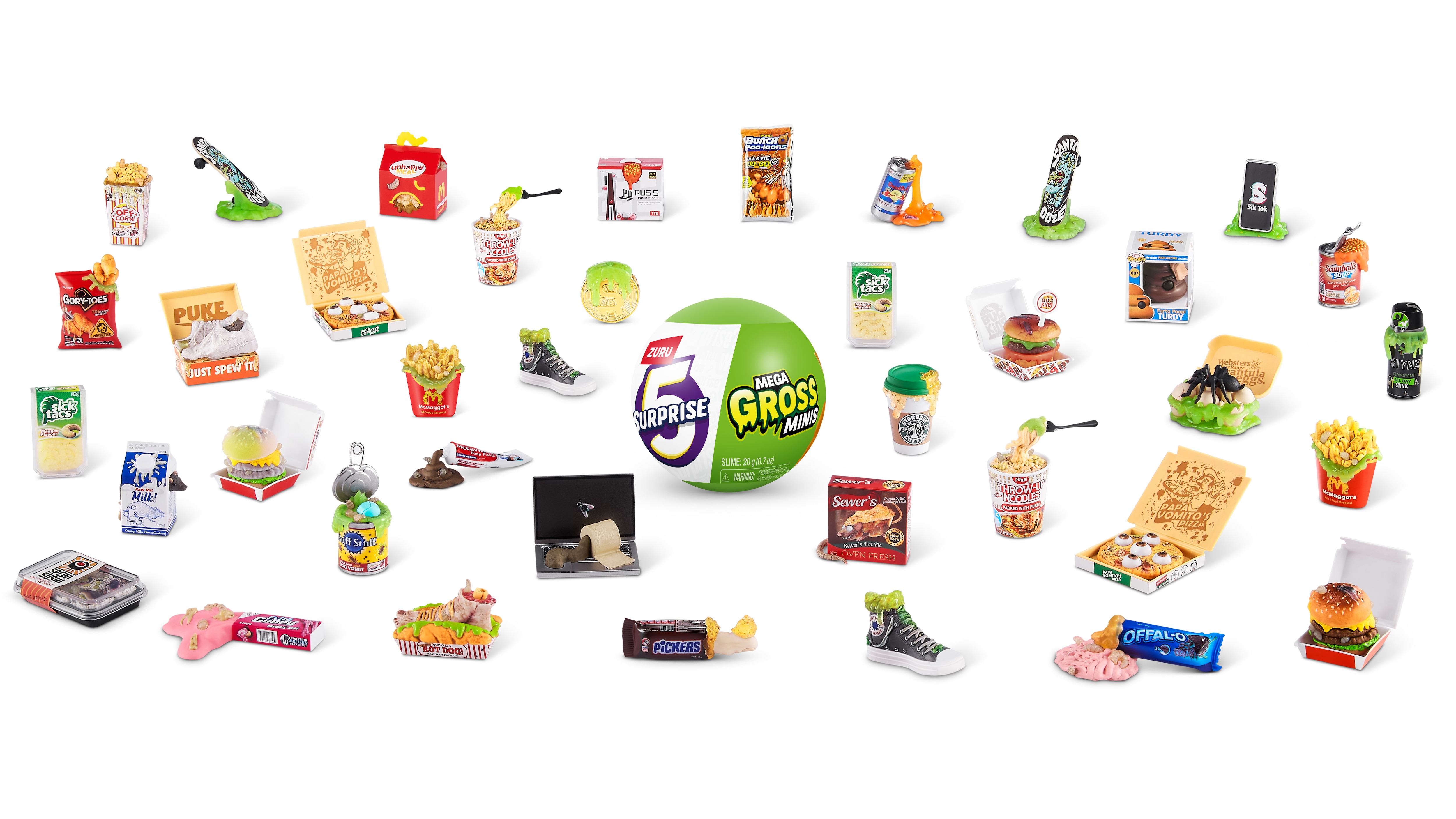 Cápsula sorpresa Mega Gross Mini Zuru modelos surtidos 10