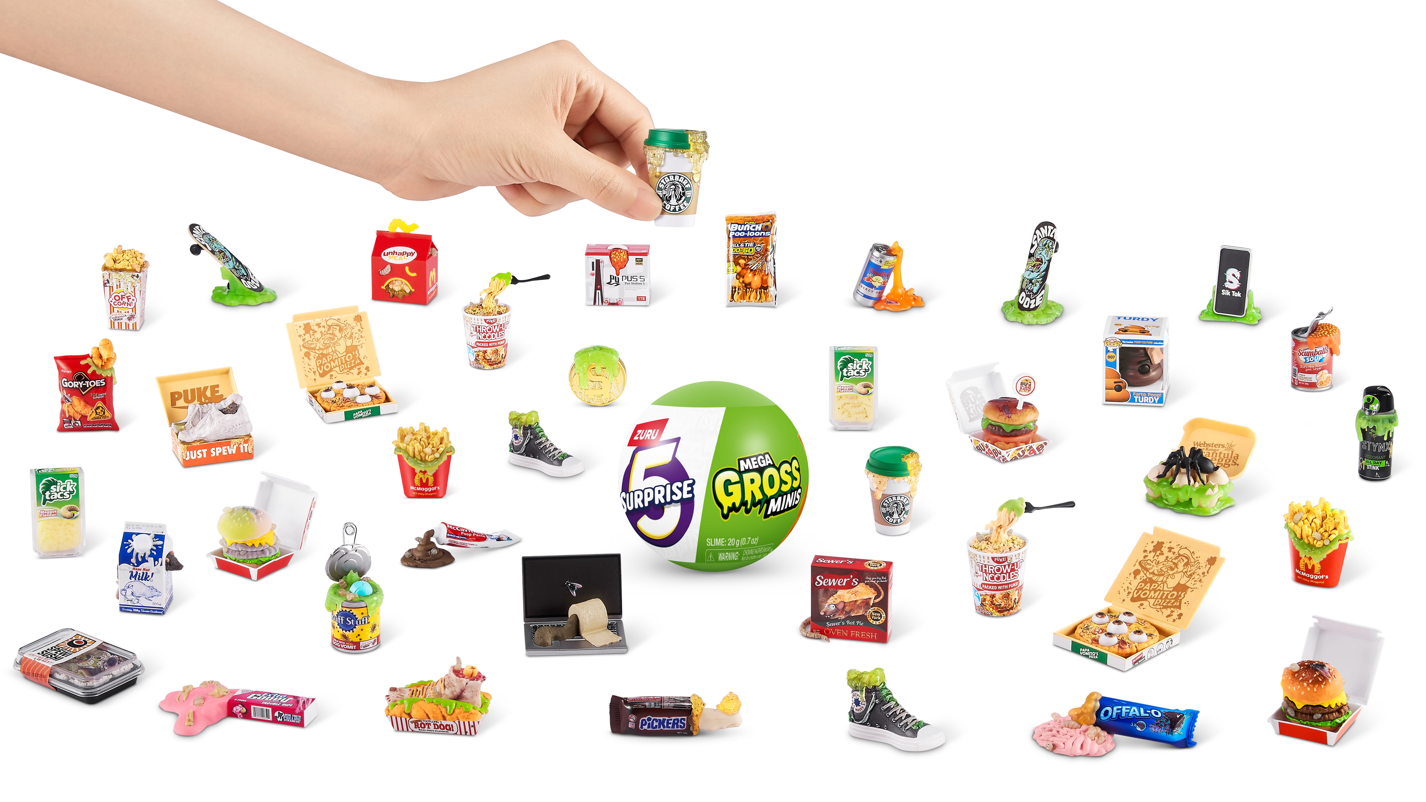 Cápsula sorpresa Mega Gross Mini Zuru modelos surtidos 11