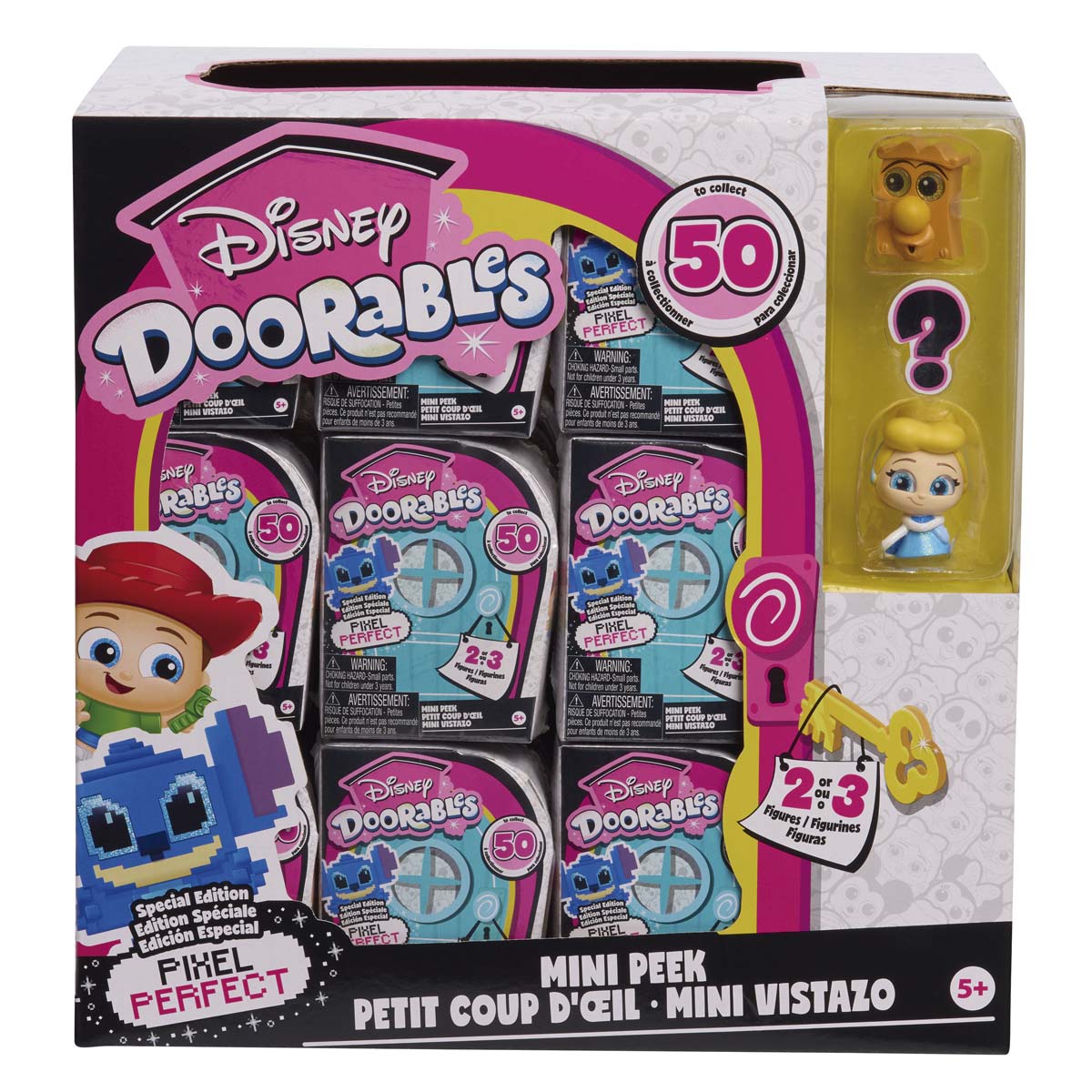 Imagen 0 de Figura Doorables Mini Peek Pixel Perfect Disney Just Play modelos surtidos