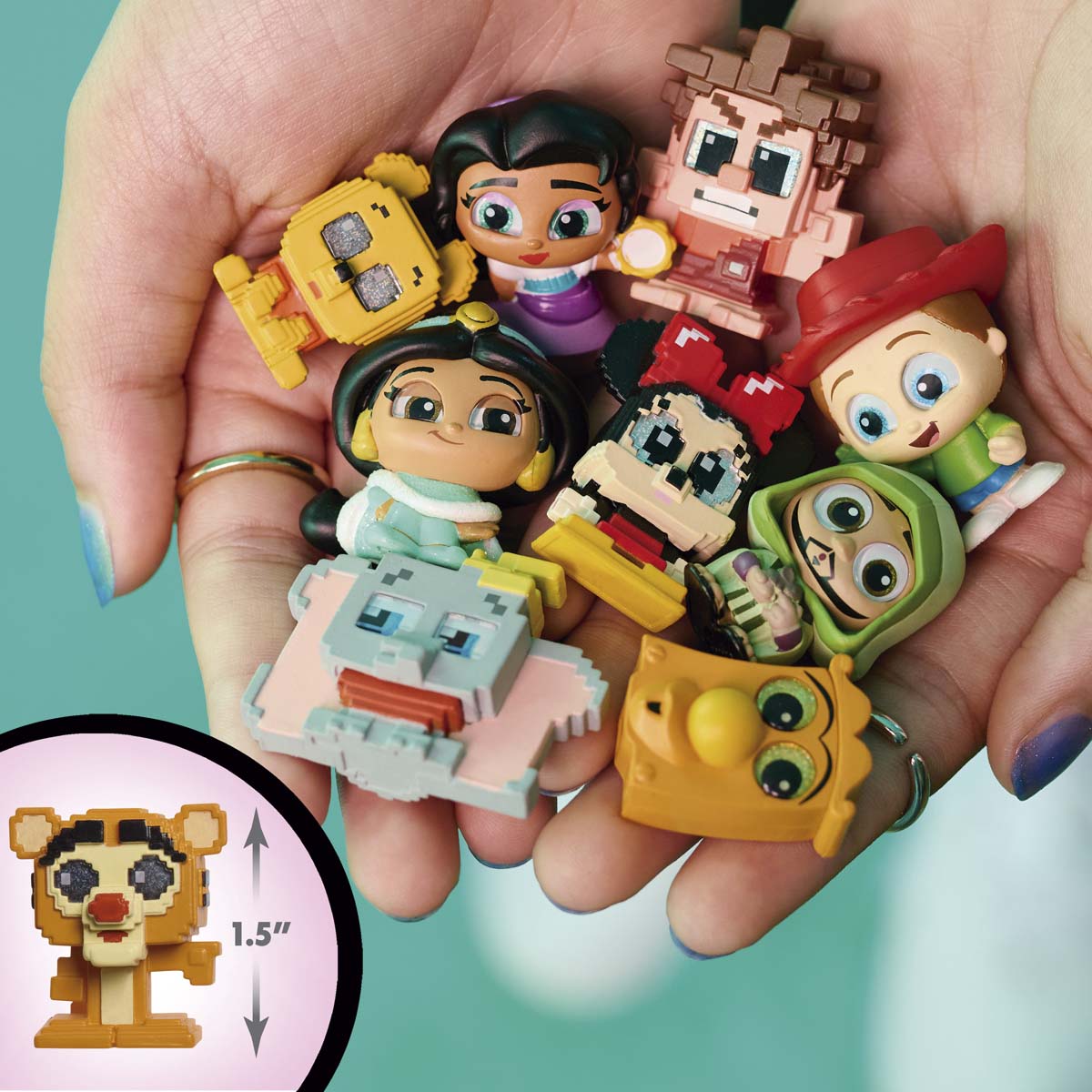 Figura Doorables Multi Peek Pixel Perfect Disney Just Play modelos surtidos 3