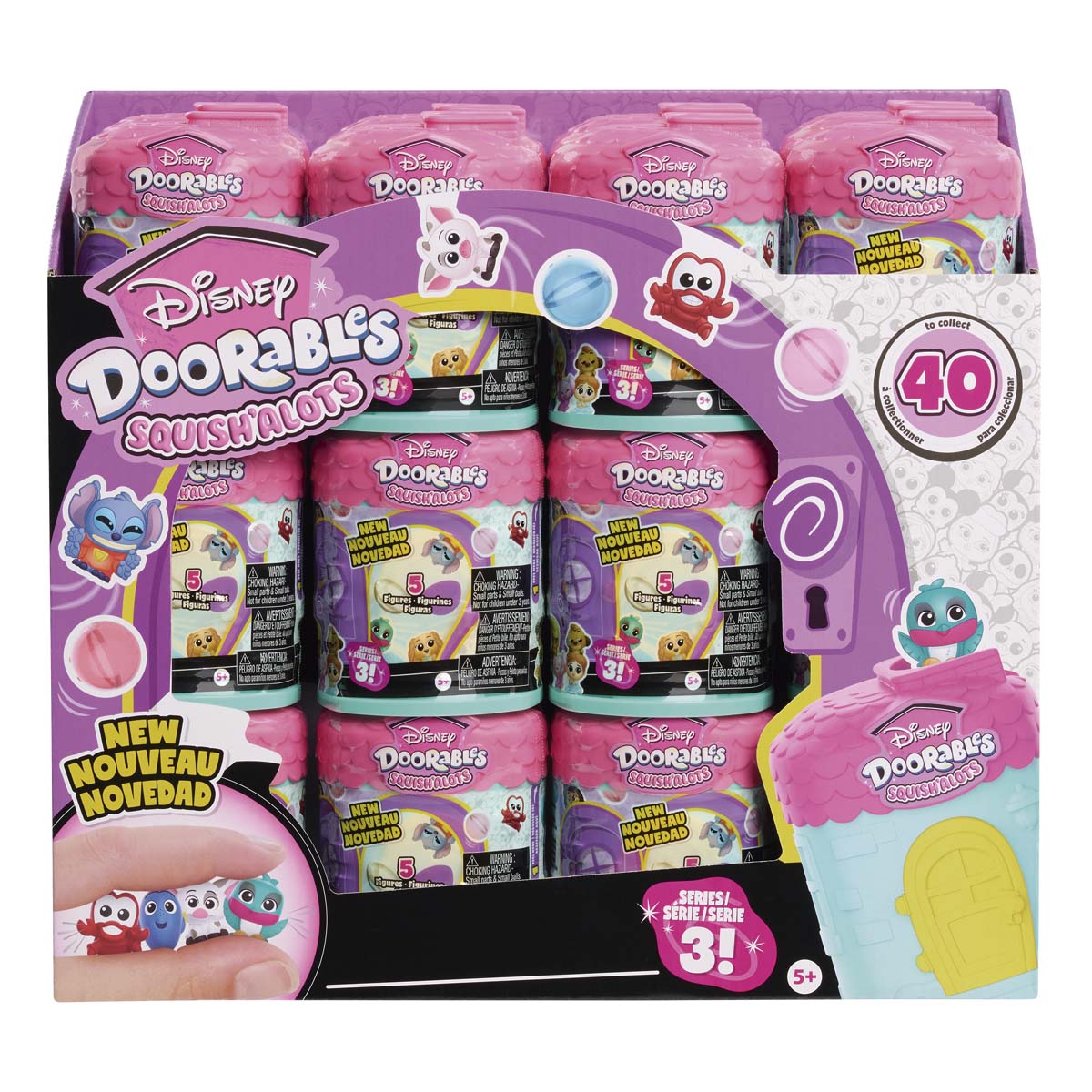 Figura Doorables Squish'Alots Cápsula Serie 3 Disney Just Play modelos surtidos 3