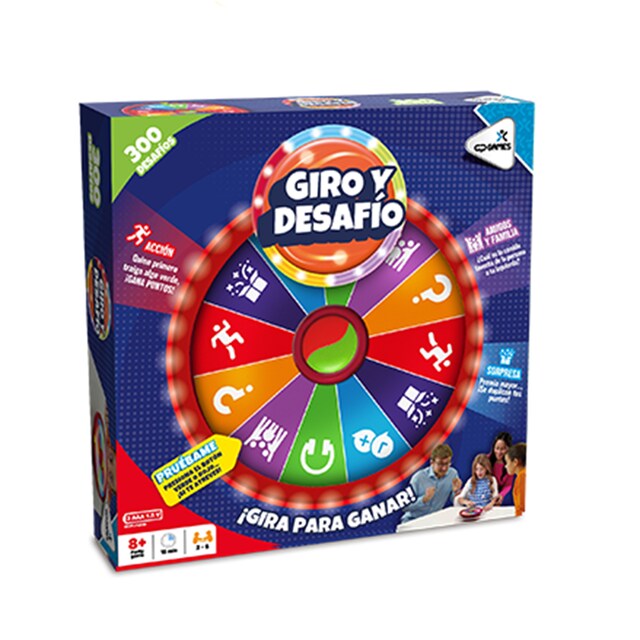 Juego de mesa Giro y Desafio
