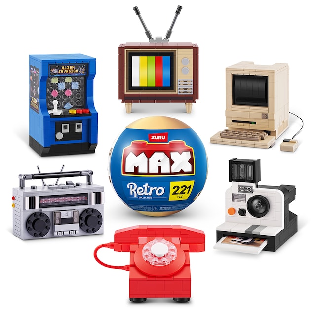 Cápsula sorpresa con bloques Max Retro Zuru modelos surtidos