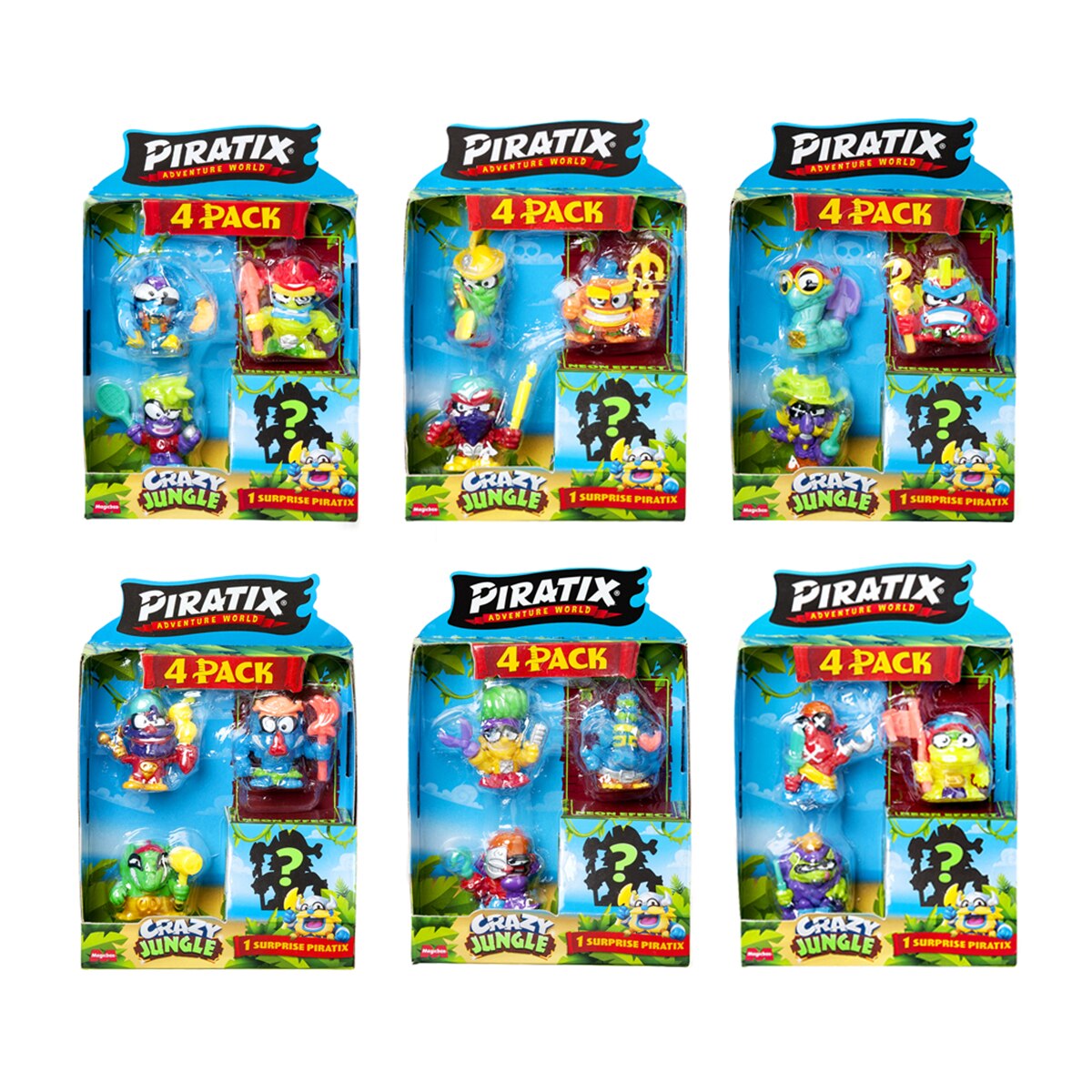 PIRATIX CRAZY JUNGLE Four Pack - Modelos Sortidos · Piratix · El