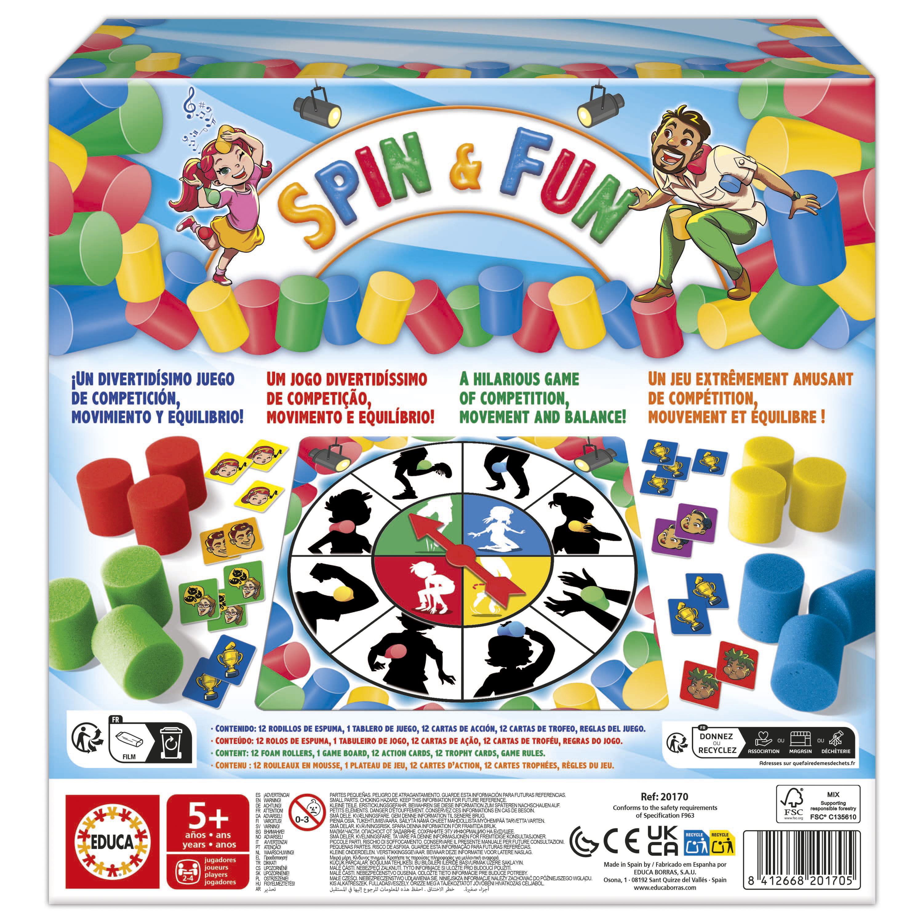 Juego de mesa Spin&Fun Educa 3