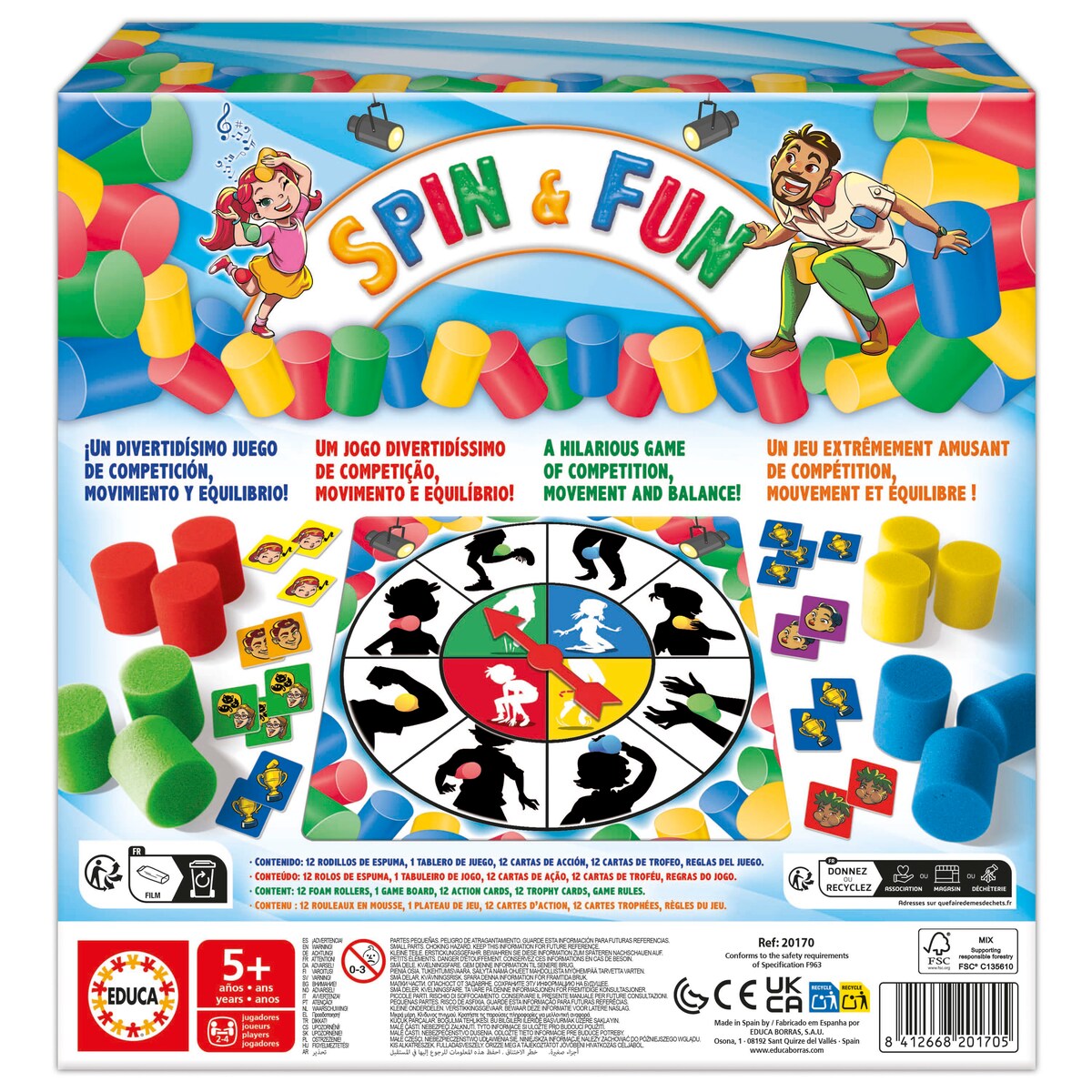 Juego de mesa Spin&Fun Educa 3