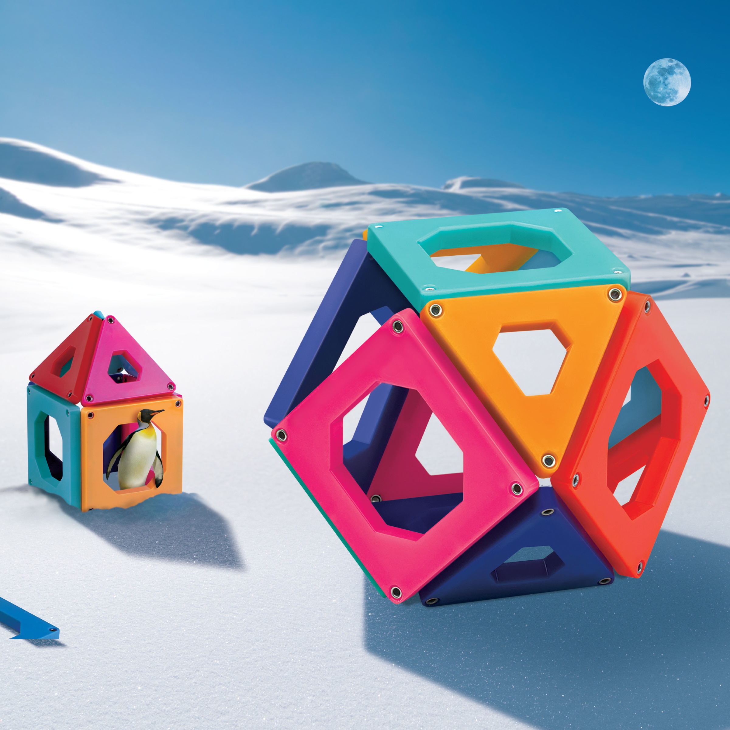 Juego Contrucción magnética 12 piezas Discovery 2