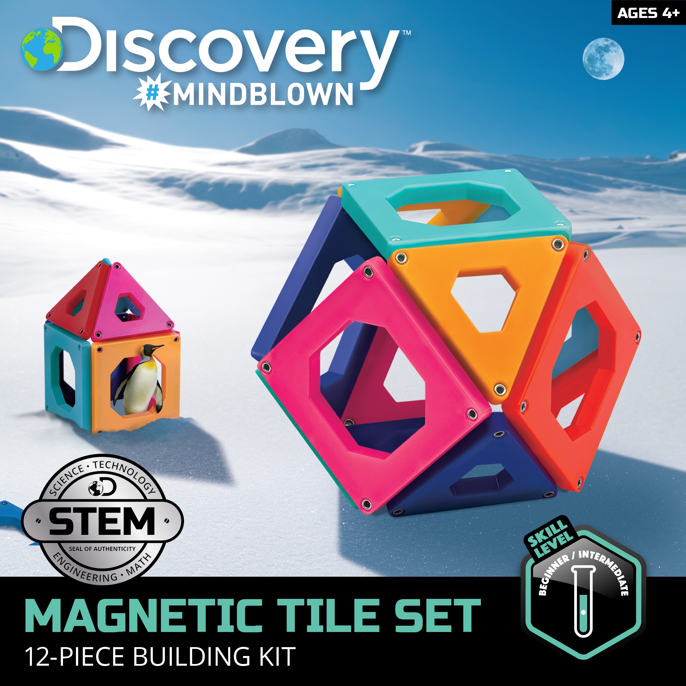 Juego Contrucción magnética 12 piezas Discovery 6