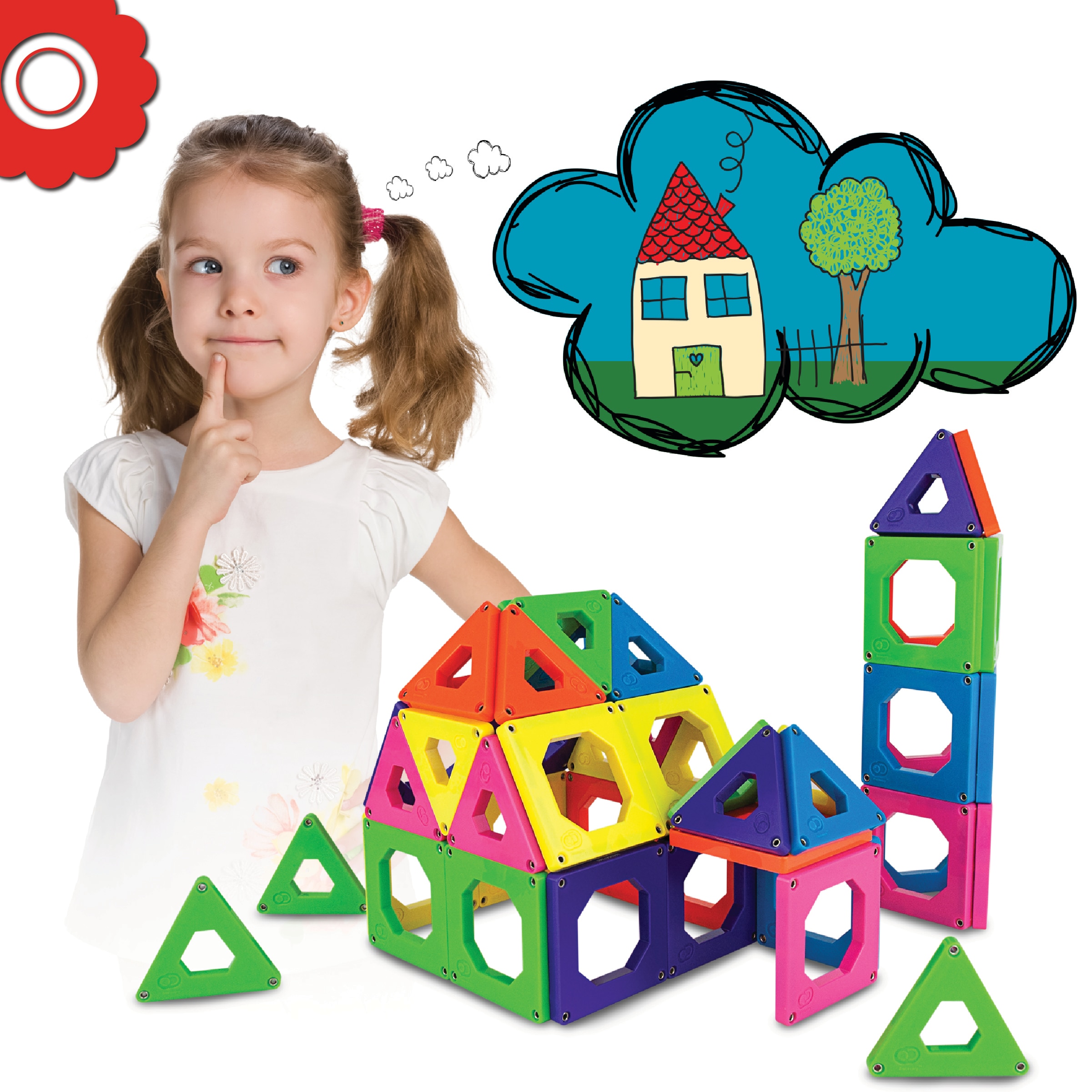 Juego Contrucción magnética 50 piezas Discovery 3