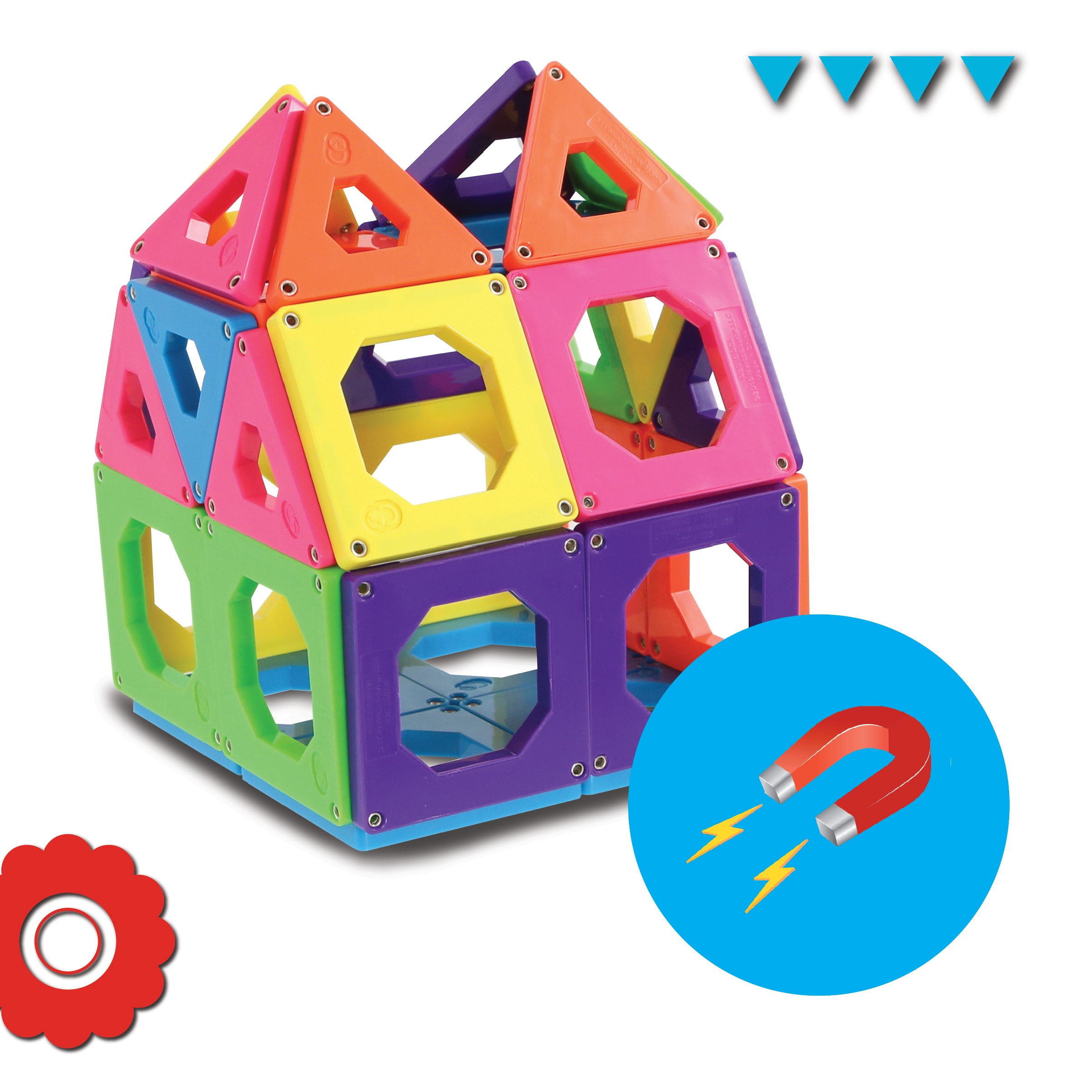 Juego Contrucción magnética 50 piezas Discovery 6