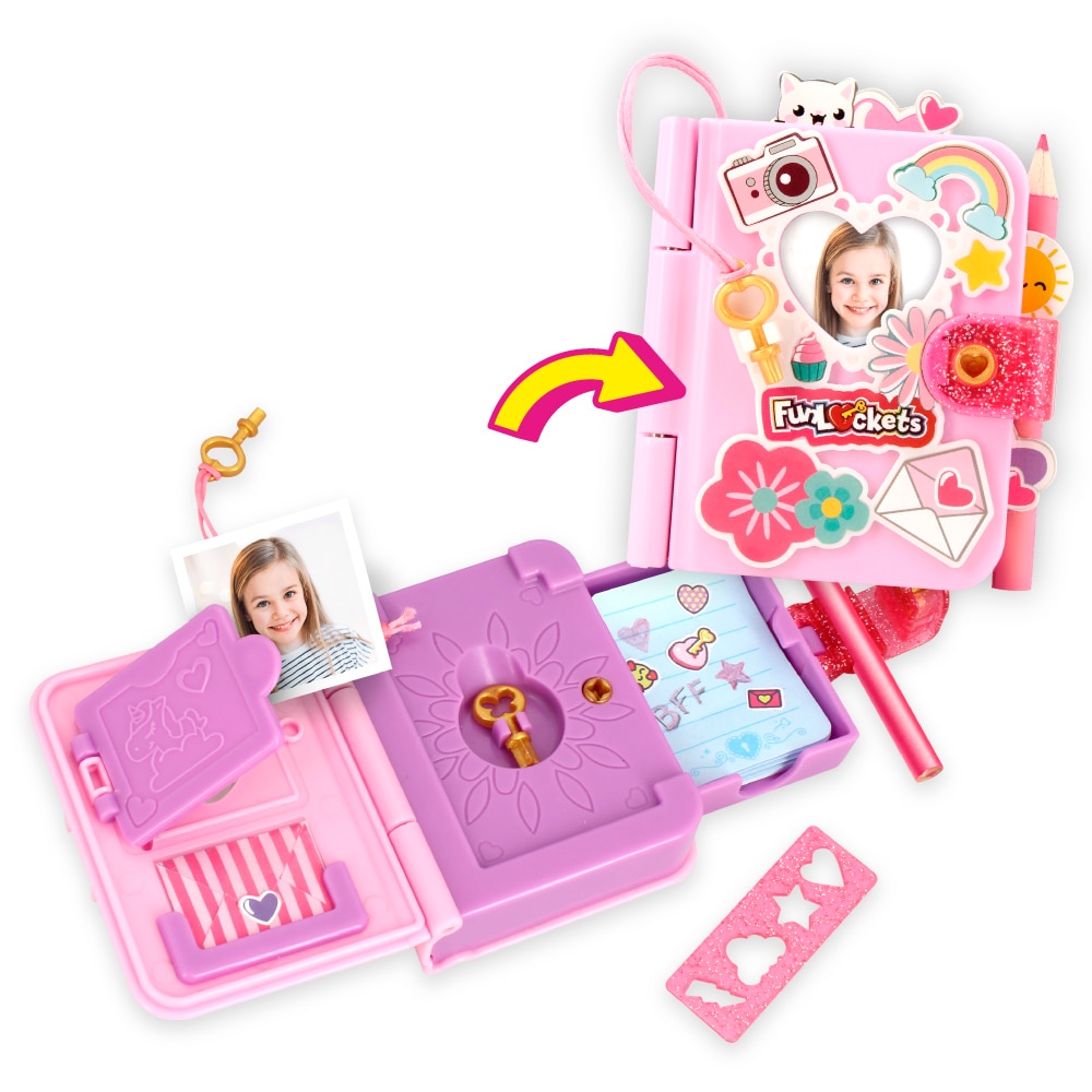 Mini diario personalizable FunLockets modelos surtidos 5