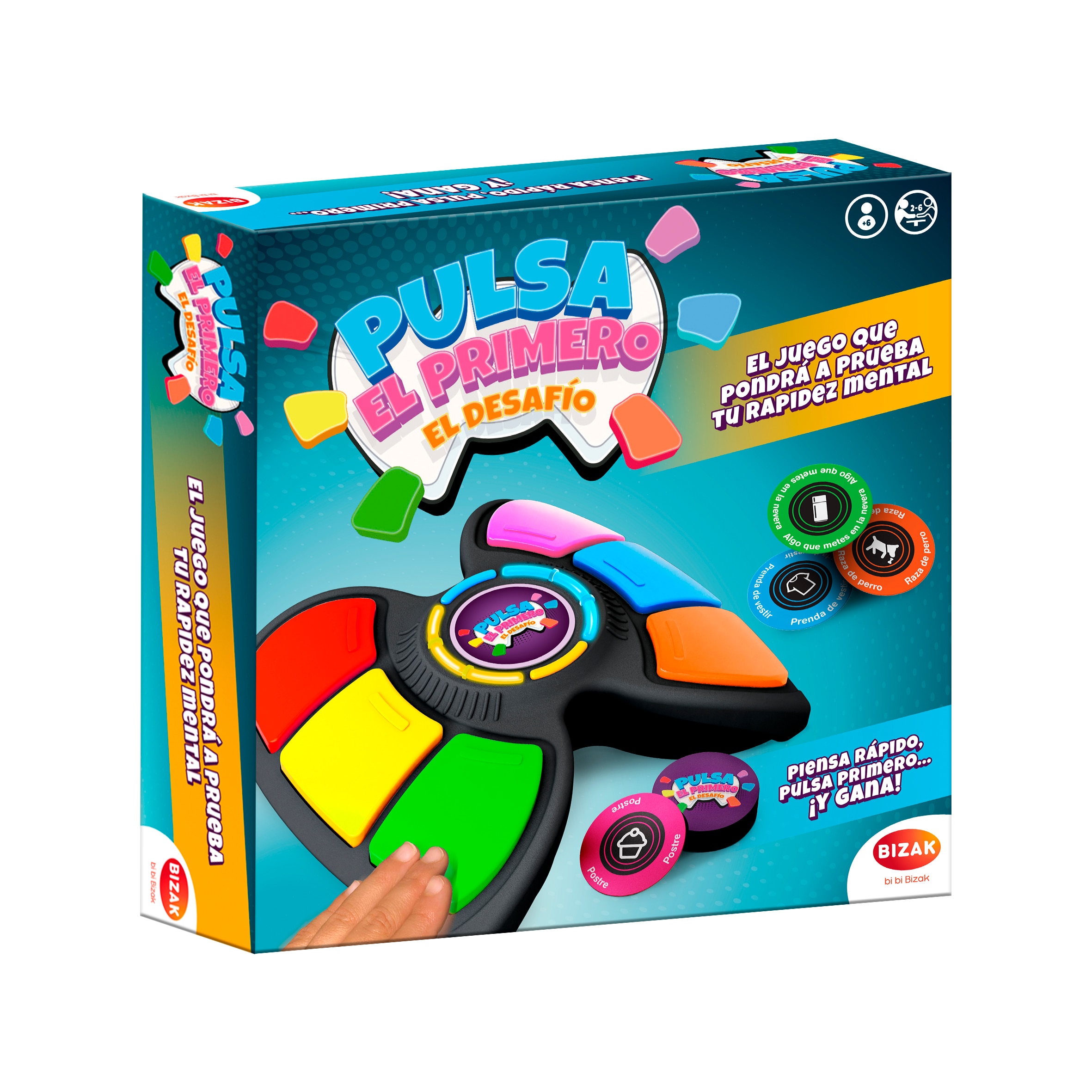 Juego de mesa Pulsa el Primero el Desafío Bizak 3
