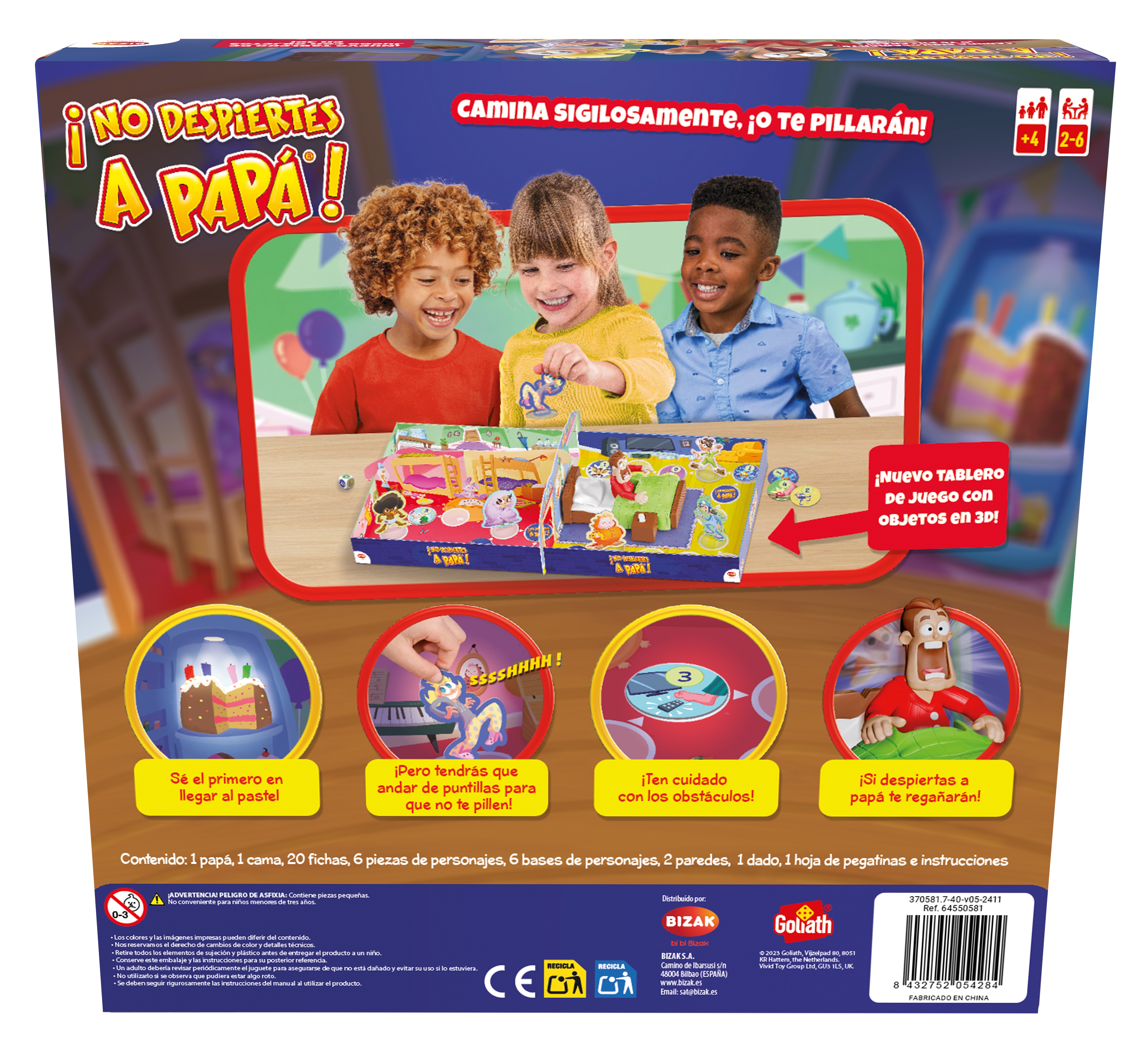 Juego de mesa No Despiertes a Papa Bizak 7