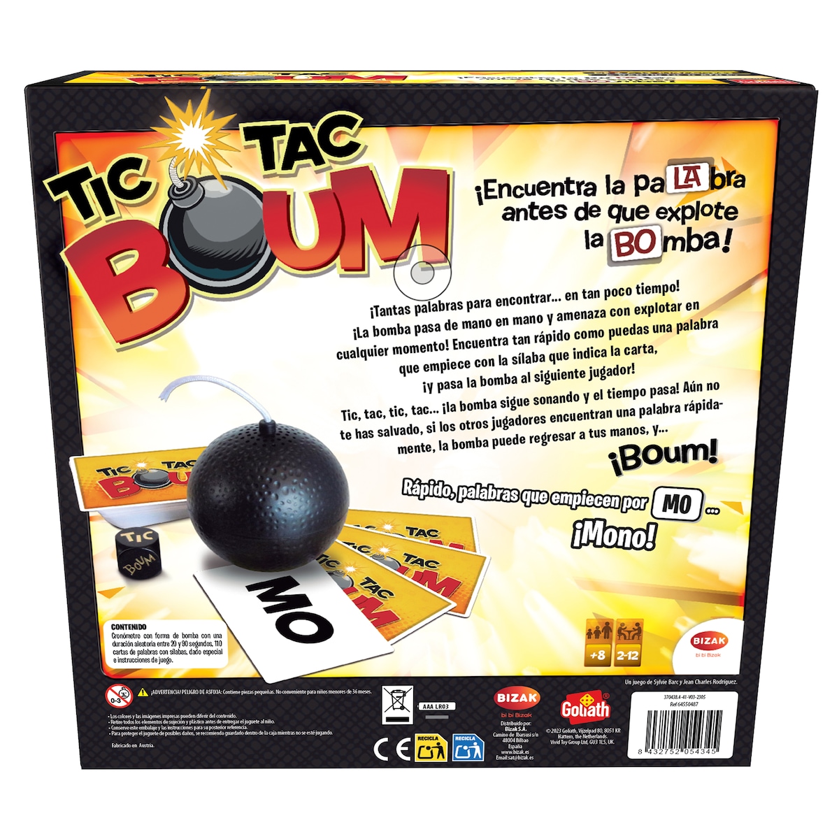 Juego de mesa Tic Tac Boum Bizak 8