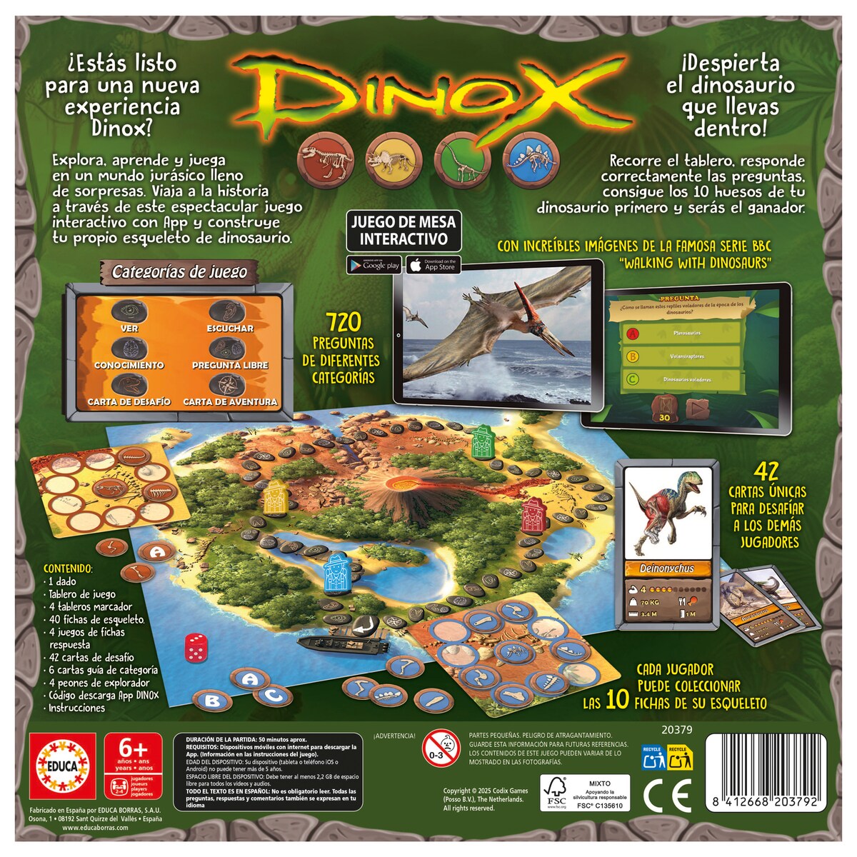 Juego de mesa Dinox Educa 4