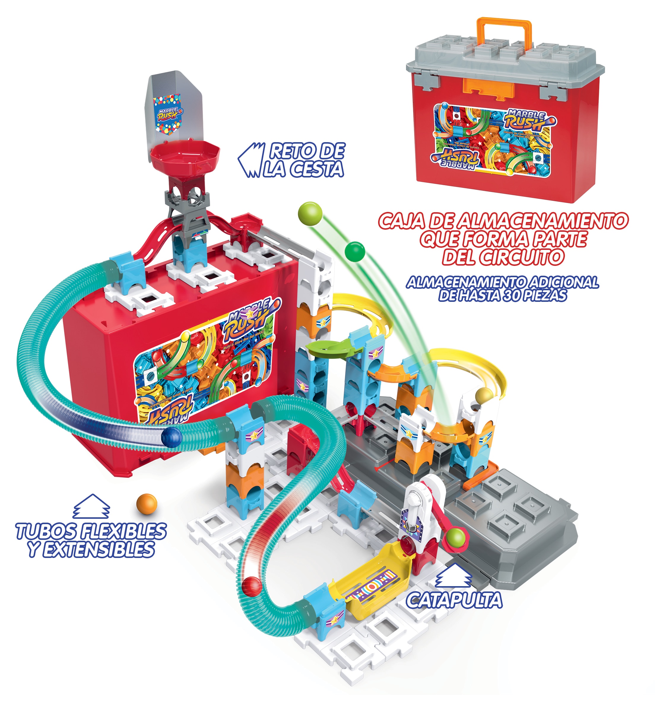 Caja roja de almacenamiento Marble Rush Vtech 4