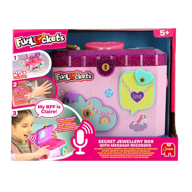 Imagen 0 de Joyero Secreto con Grabadora Colgantes y Joyas 25 sorpresas Funlockets Diset