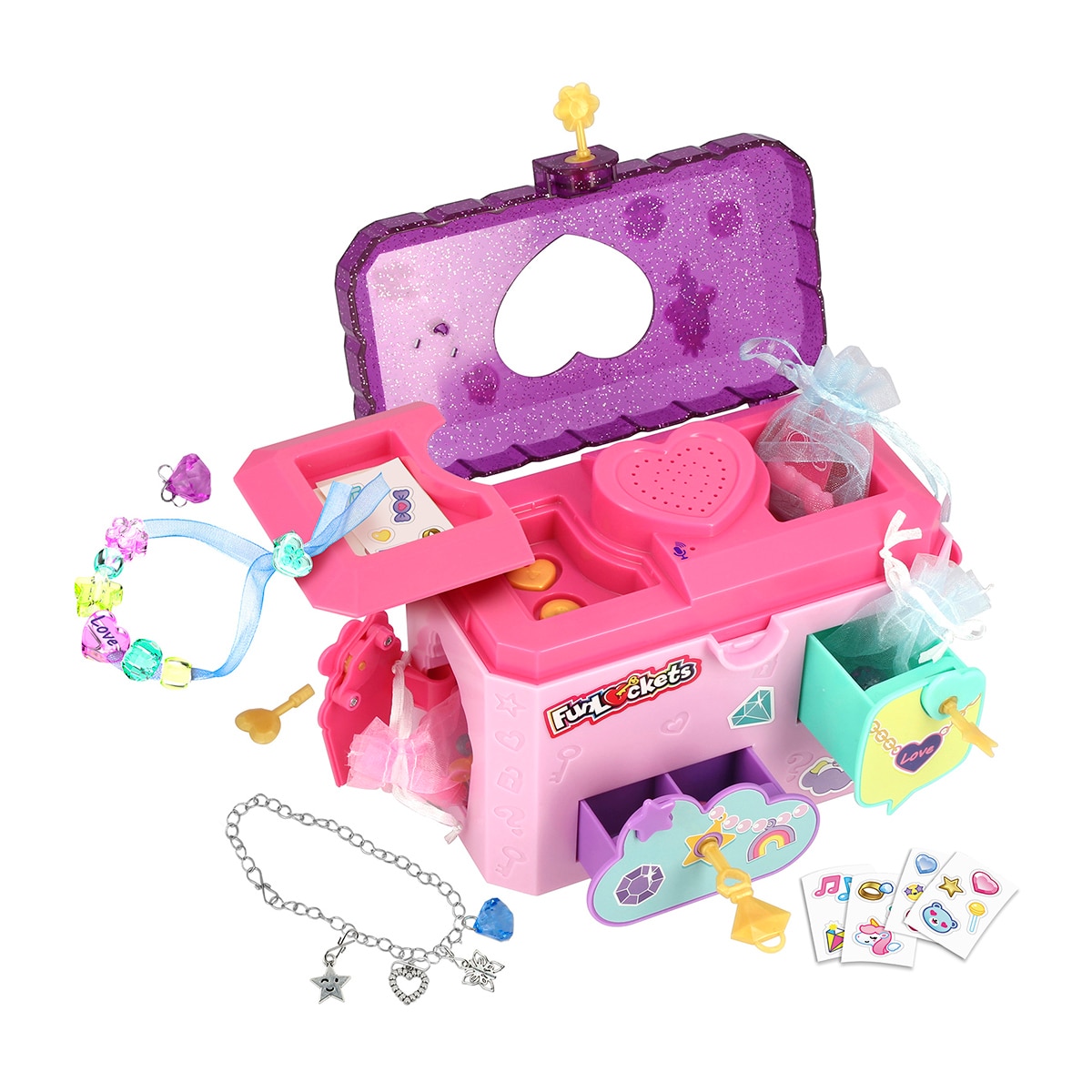 Joyero Secreto con Grabadora Colgantes y Joyas 25 sorpresas Funlockets Diset 3