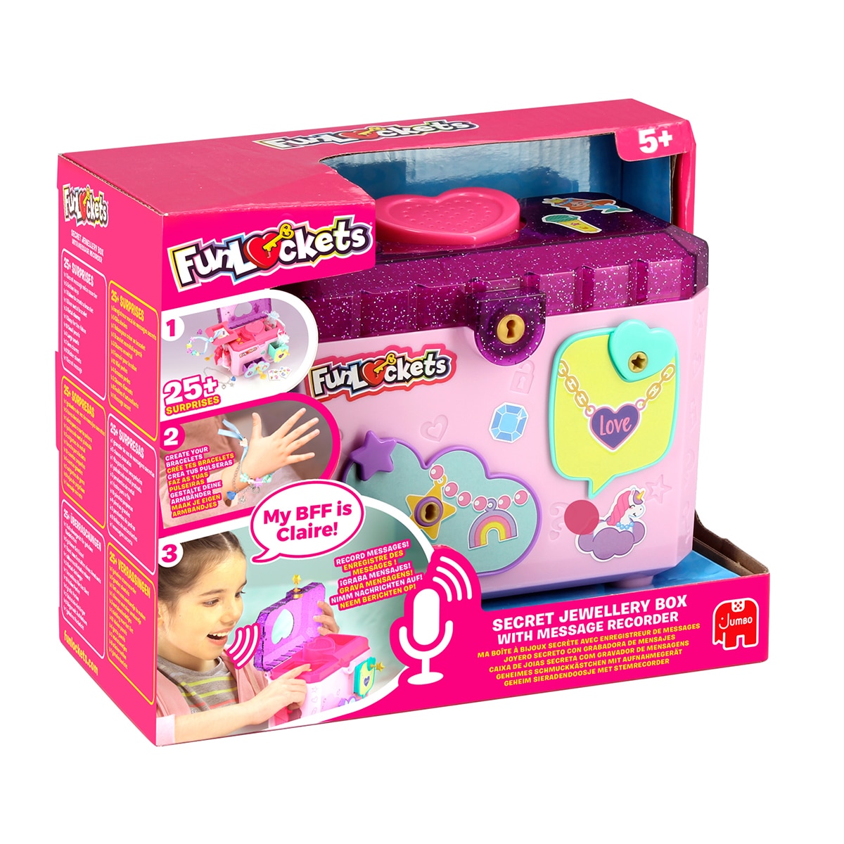 Joyero Secreto con Grabadora Colgantes y Joyas 25 sorpresas Funlockets Diset 4