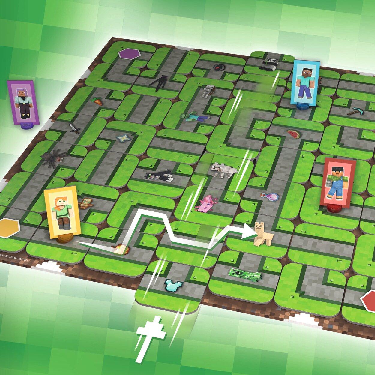 Juego de mesa Laberinto Minecraft Ravensburger 3