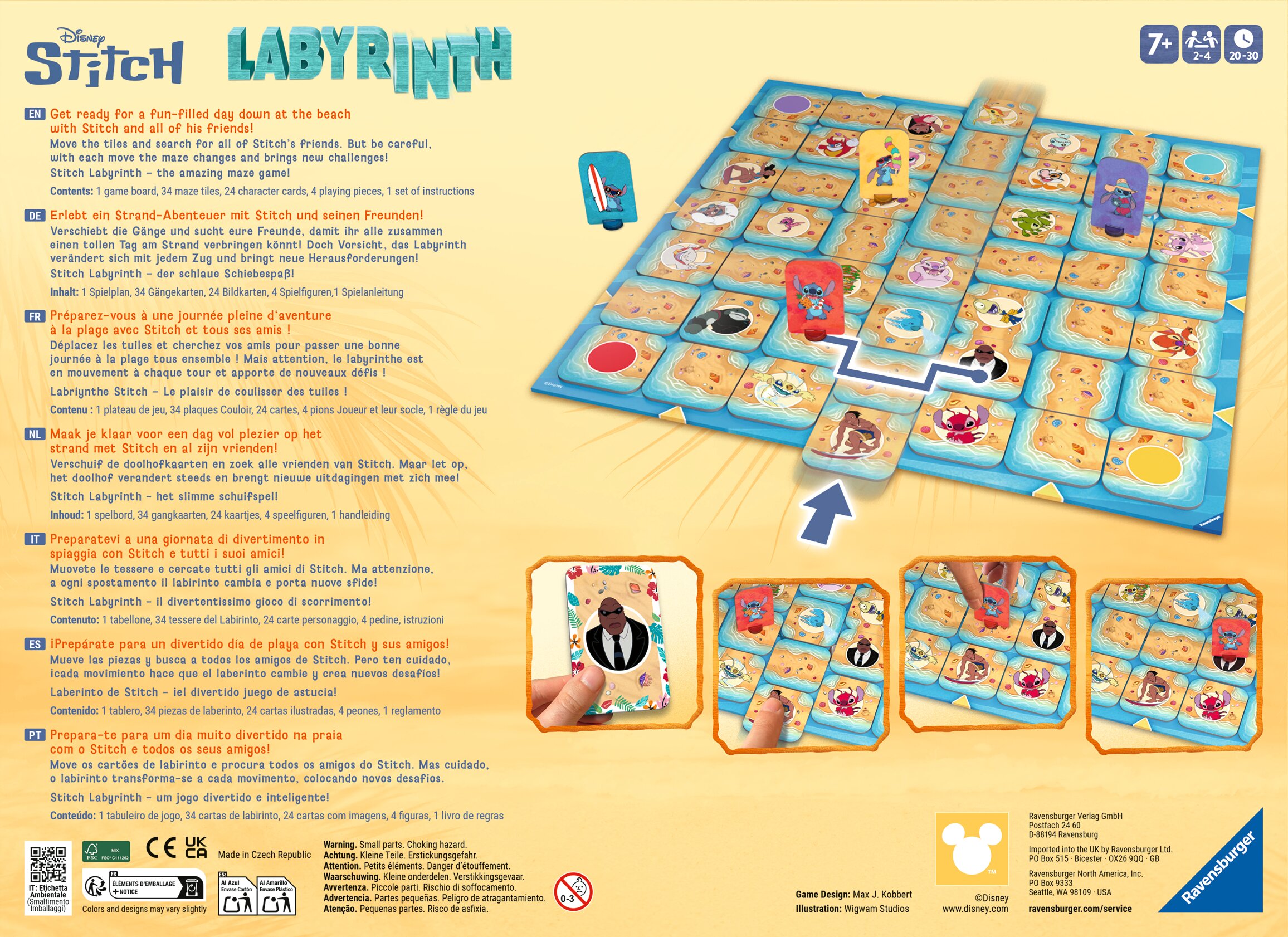 Juego de mesa Laberinto Stitch Ravensburger 5