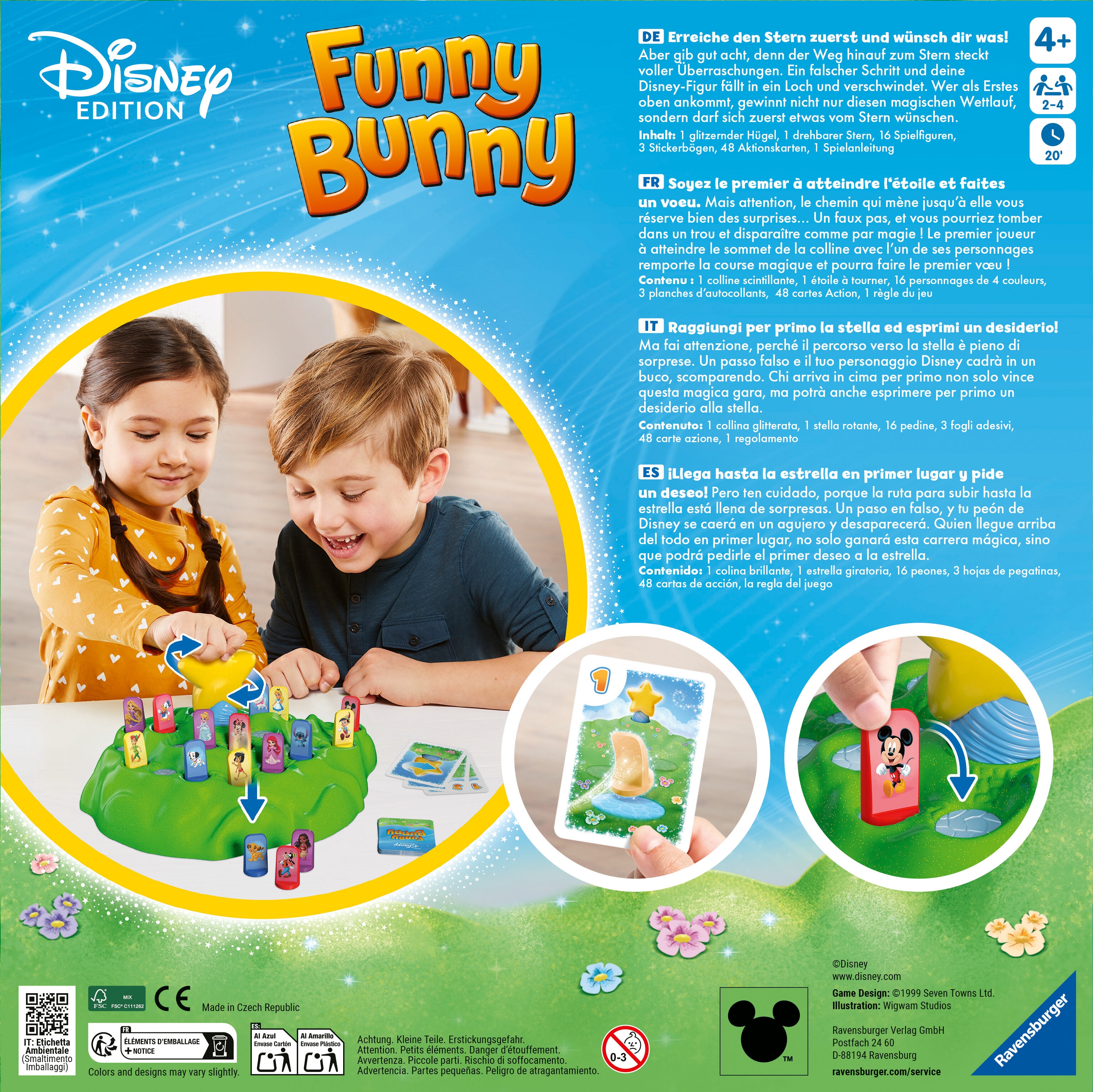 Juego de mesa Funny Bunny DISNEY Ravensburger 5