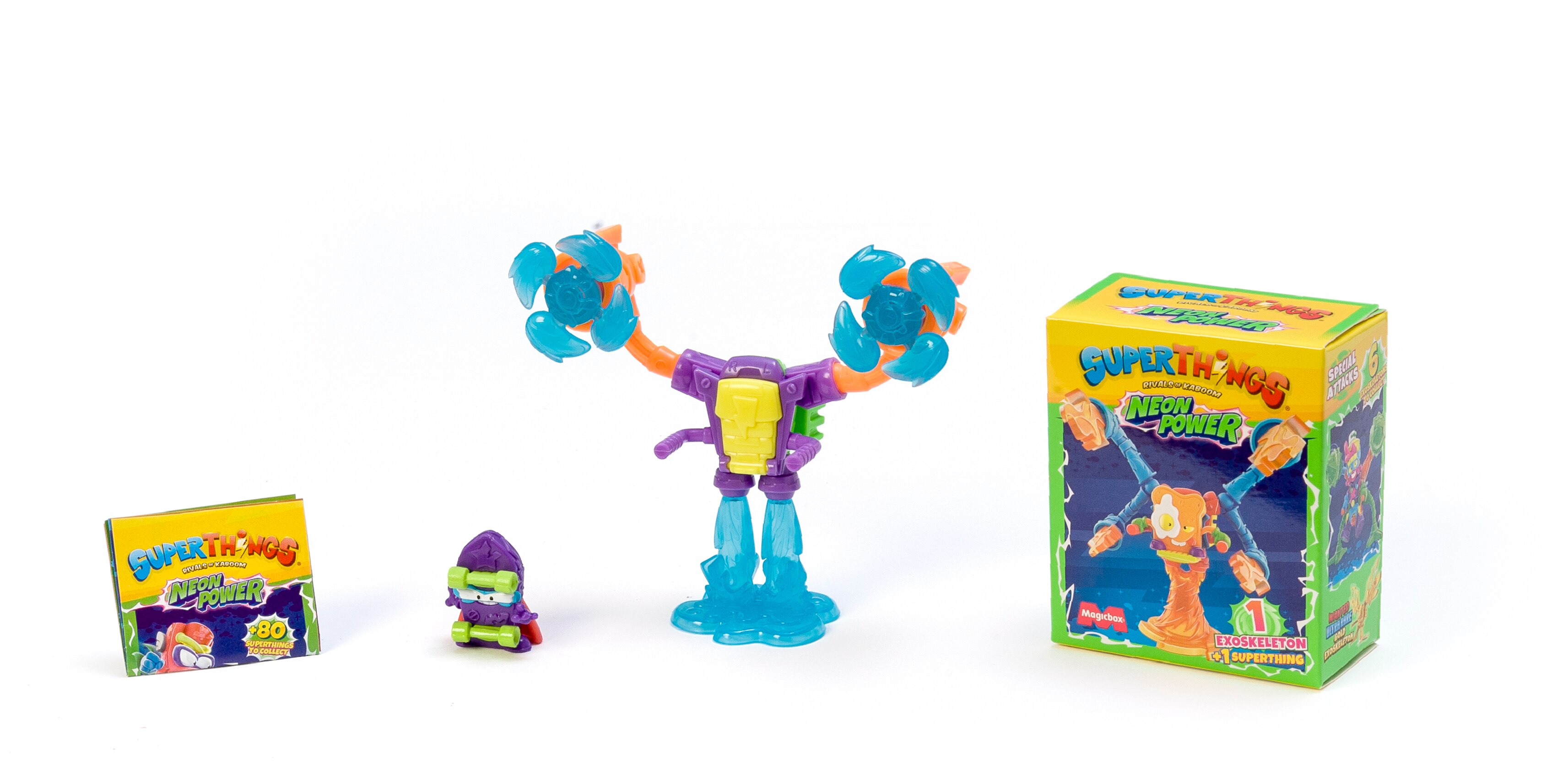 Imagen 0 de Muñeco Exosesqueleto Neon Power SuperThings modelos surtidos