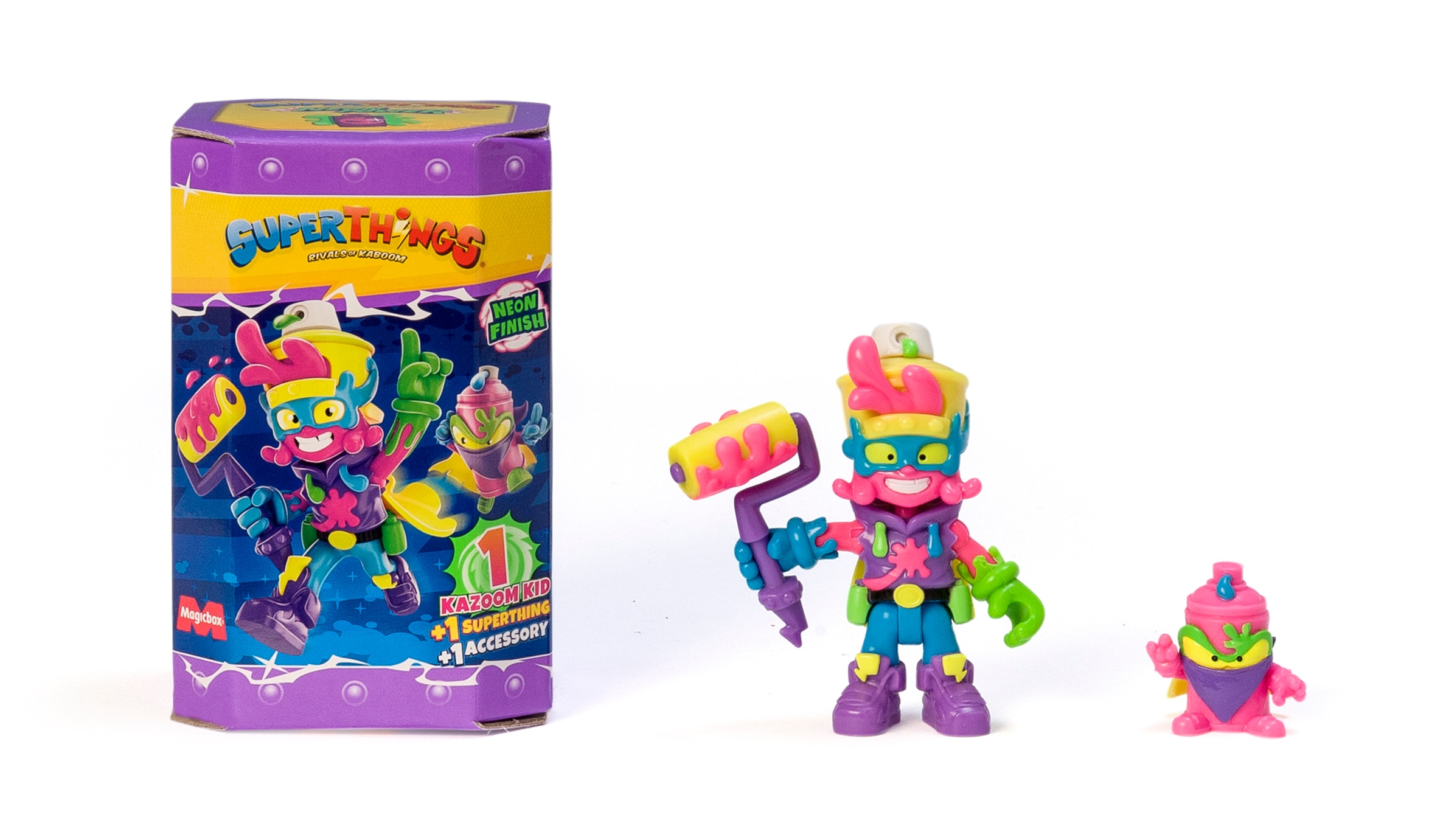 Muñeco Kazoom Kids Neon Power SuperThings modelos surtidos 4