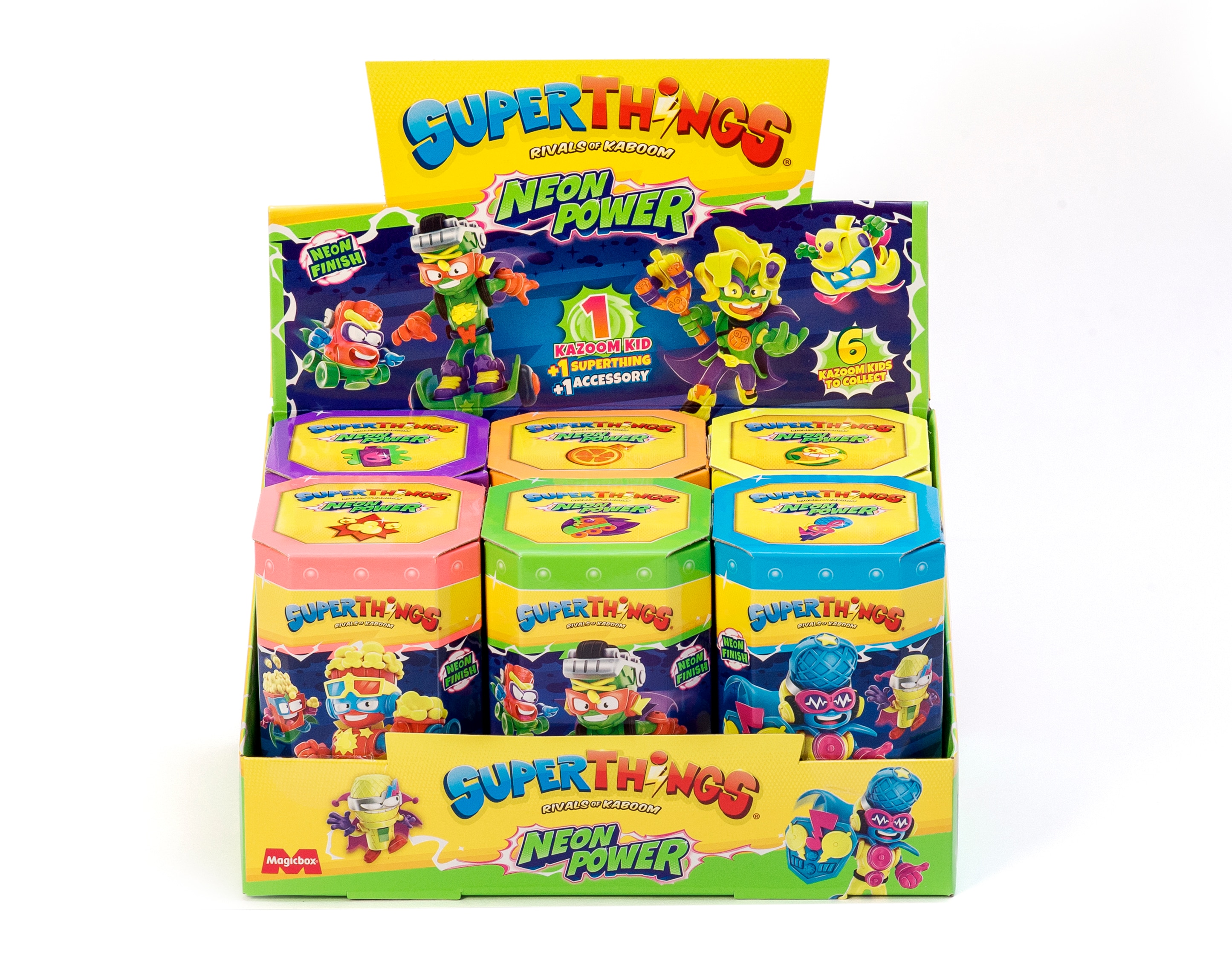 Muñeco Kazoom Kids Neon Power SuperThings modelos surtidos 9