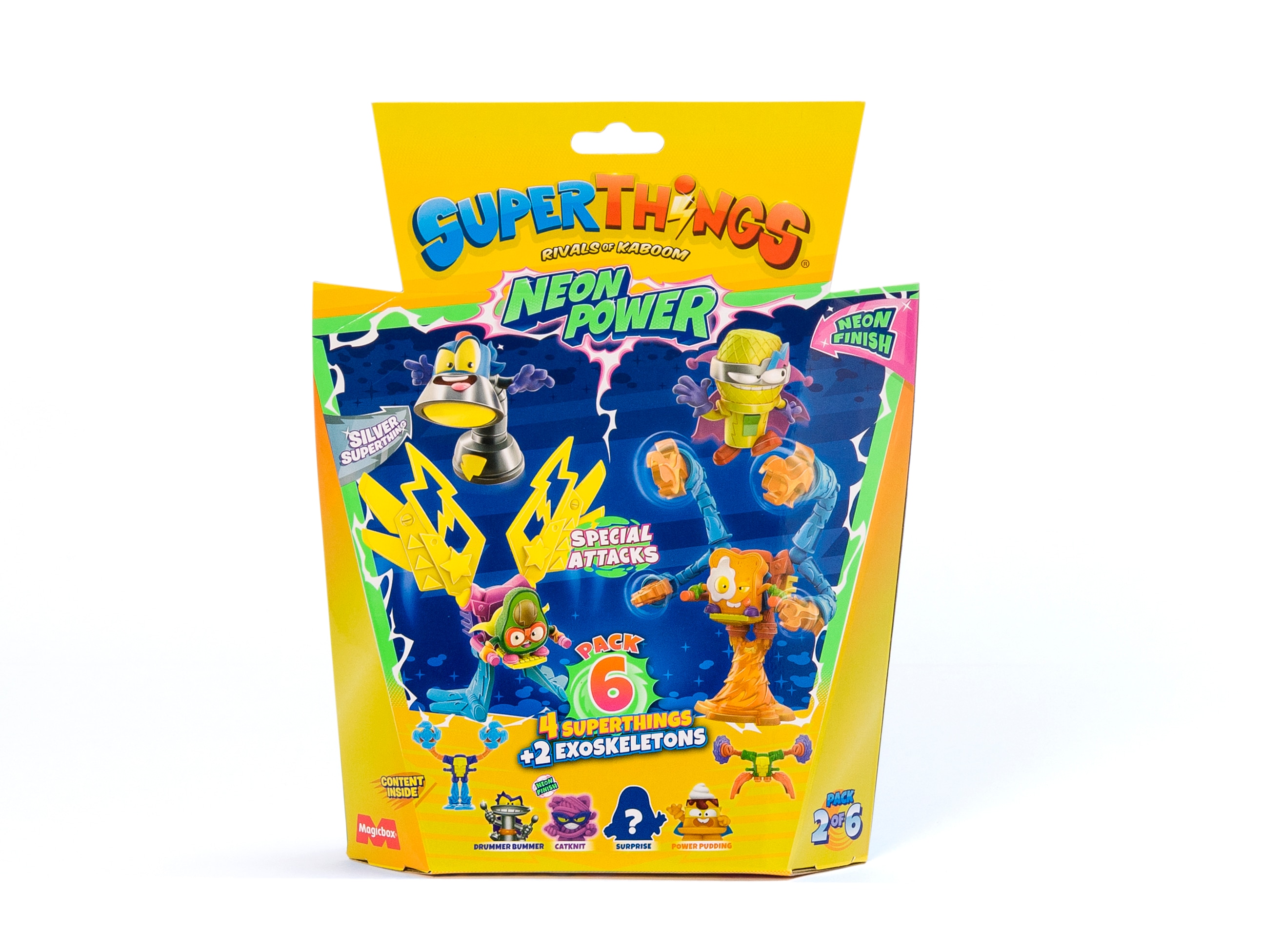 Pack 6 muñecos Neon Power SuperThings modelos surtidos 2