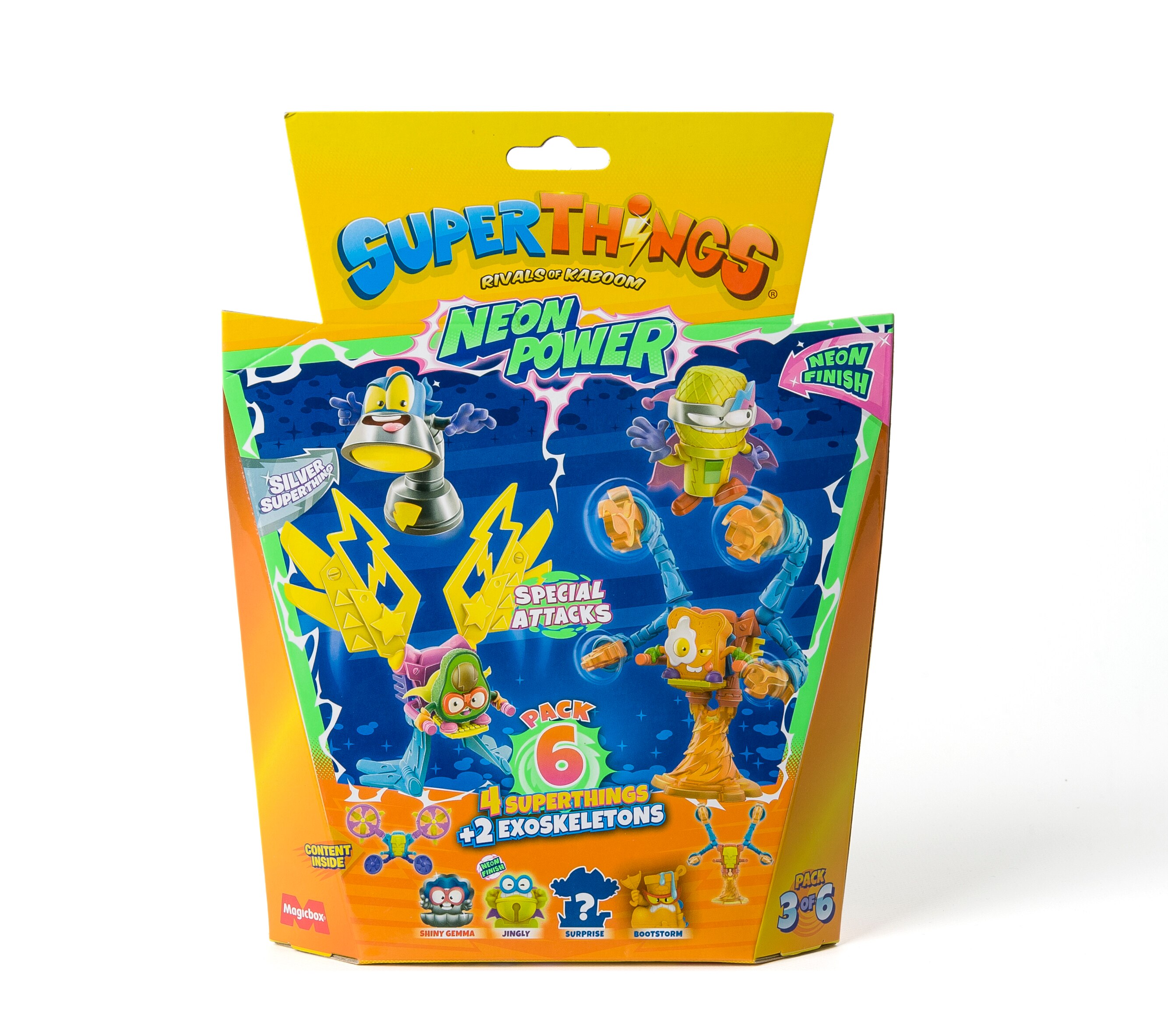 Pack 6 muñecos Neon Power SuperThings modelos surtidos 9