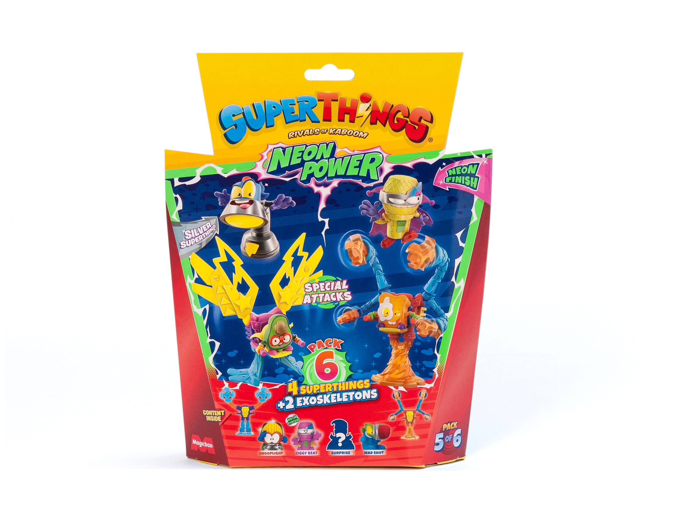 Pack 6 muñecos Neon Power SuperThings modelos surtidos 10