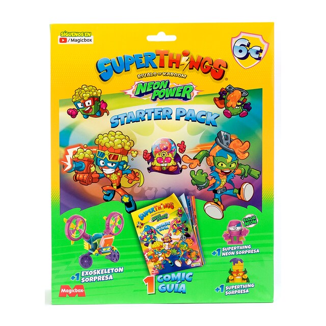 Imagen 0 de Starter Pack Neon Power SuperThings modelos surtidos