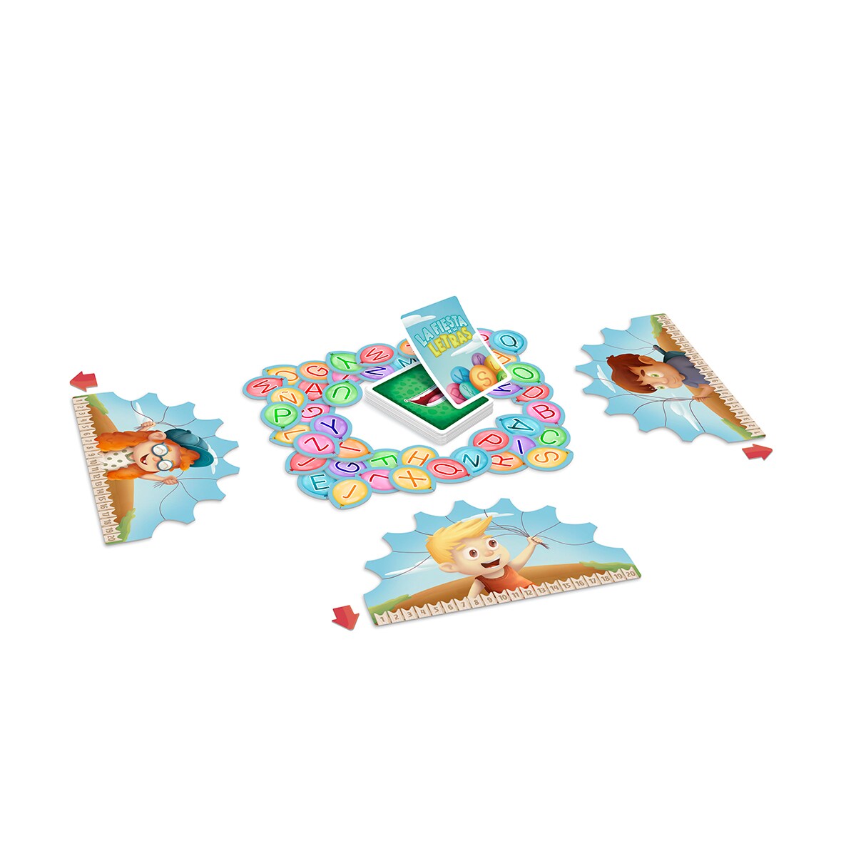 Juego de mesa educativo La Fiesta de las letras de 1 a 4 jugadores Atomo Games 2