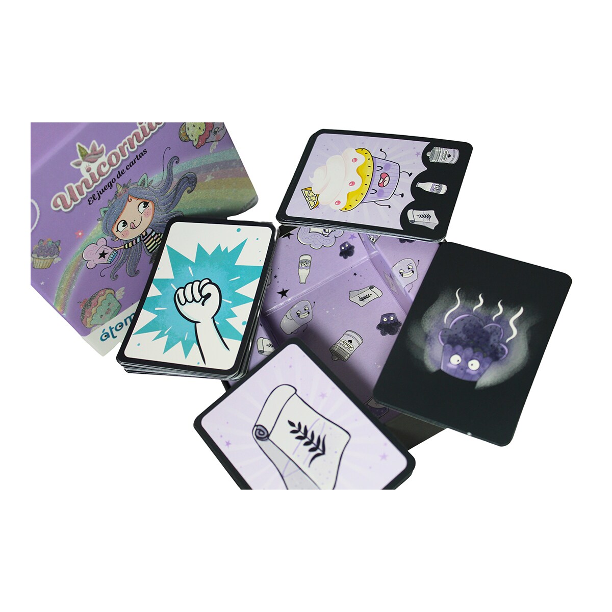 Juego de cartas Unicornia de 2 a 4 jugadores Atomo Games 5