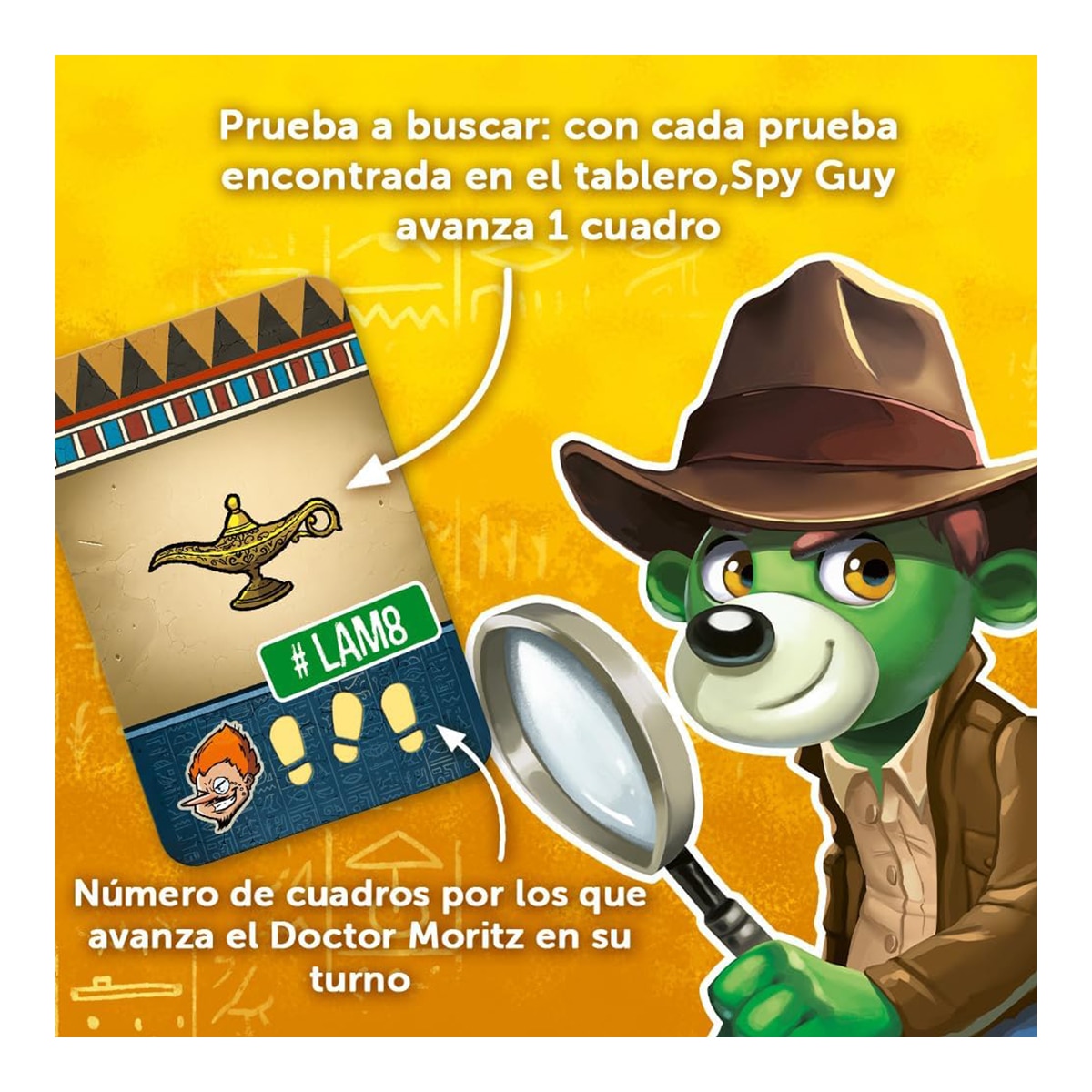 Juego colaborativo Spy Guy Piramide Atomo Games 2