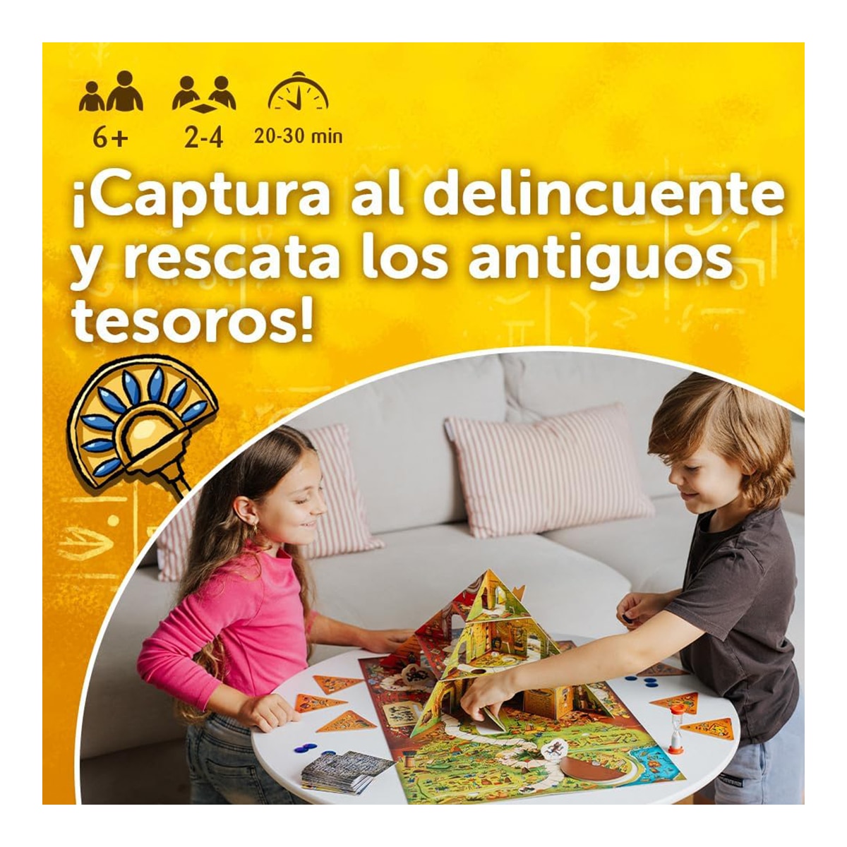 Juego colaborativo Spy Guy Piramide Atomo Games 3