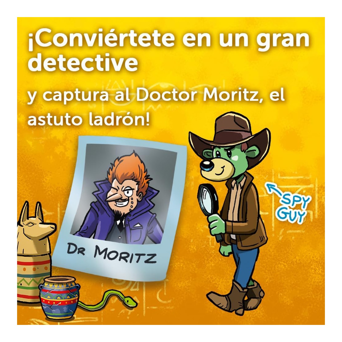 Juego colaborativo Spy Guy Piramide Atomo Games 4