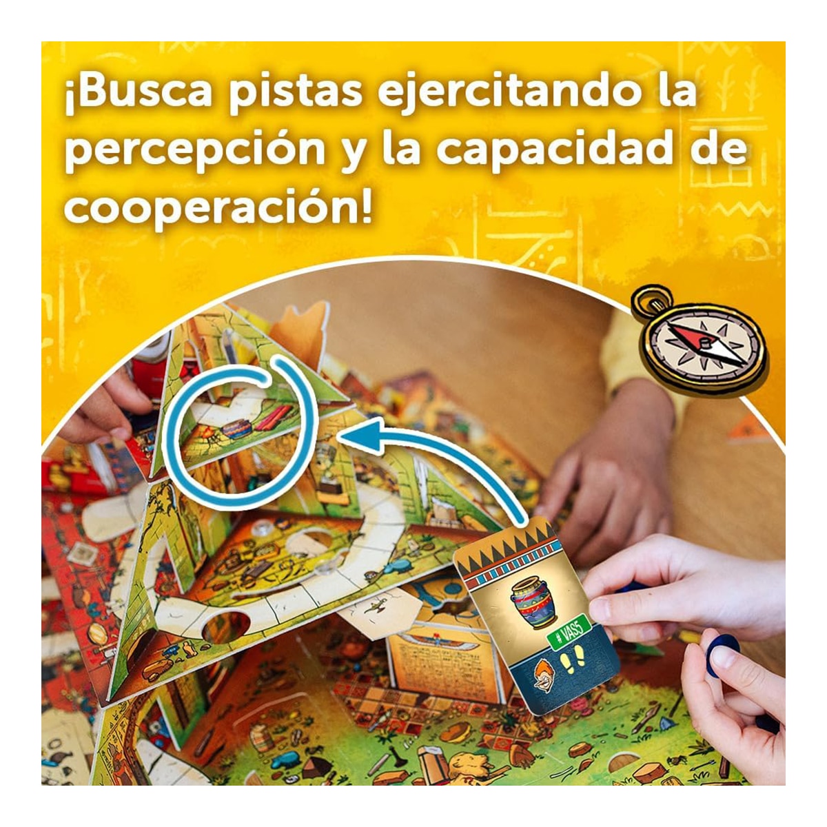 Juego colaborativo Spy Guy Piramide Atomo Games 5