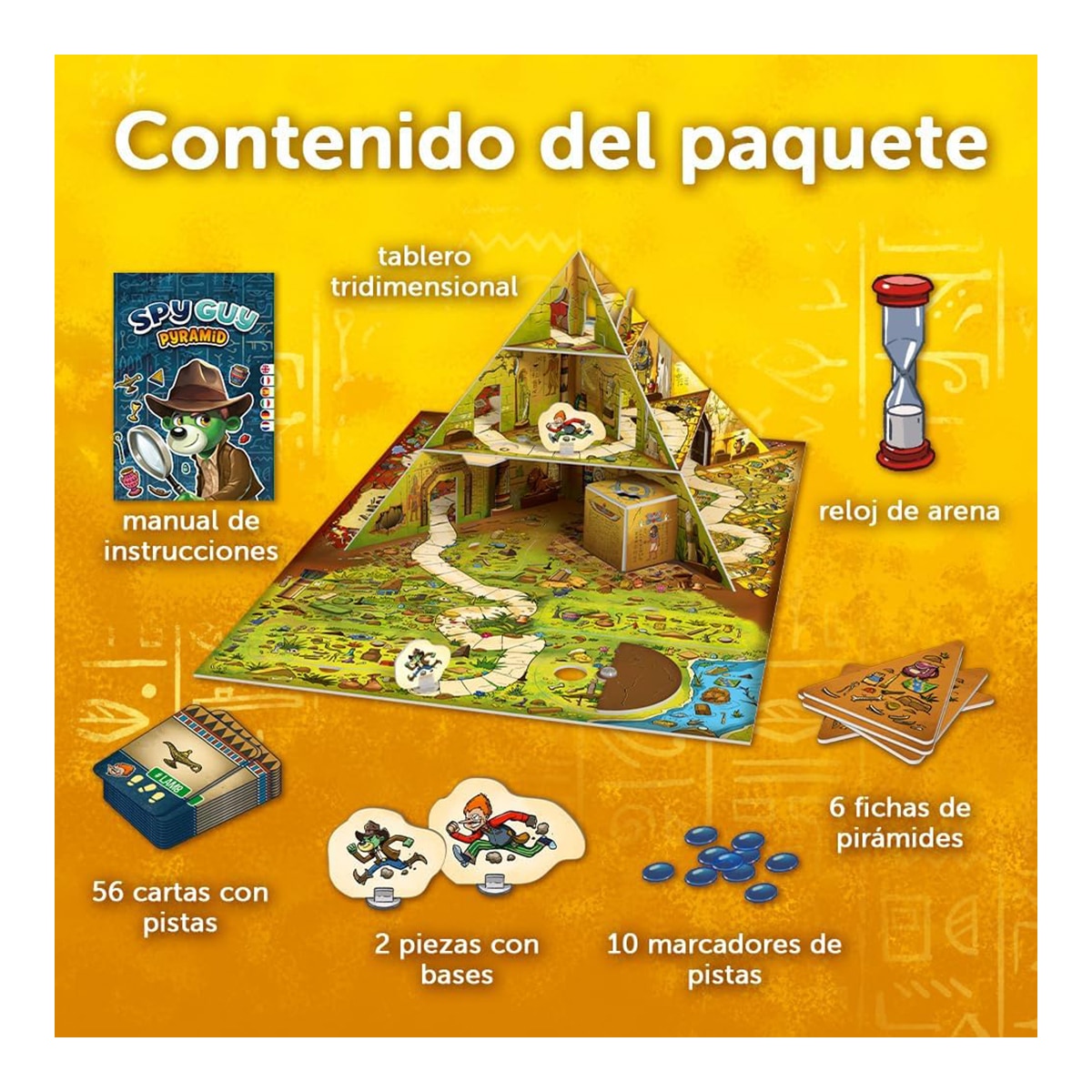 Juego colaborativo Spy Guy Piramide Atomo Games 7